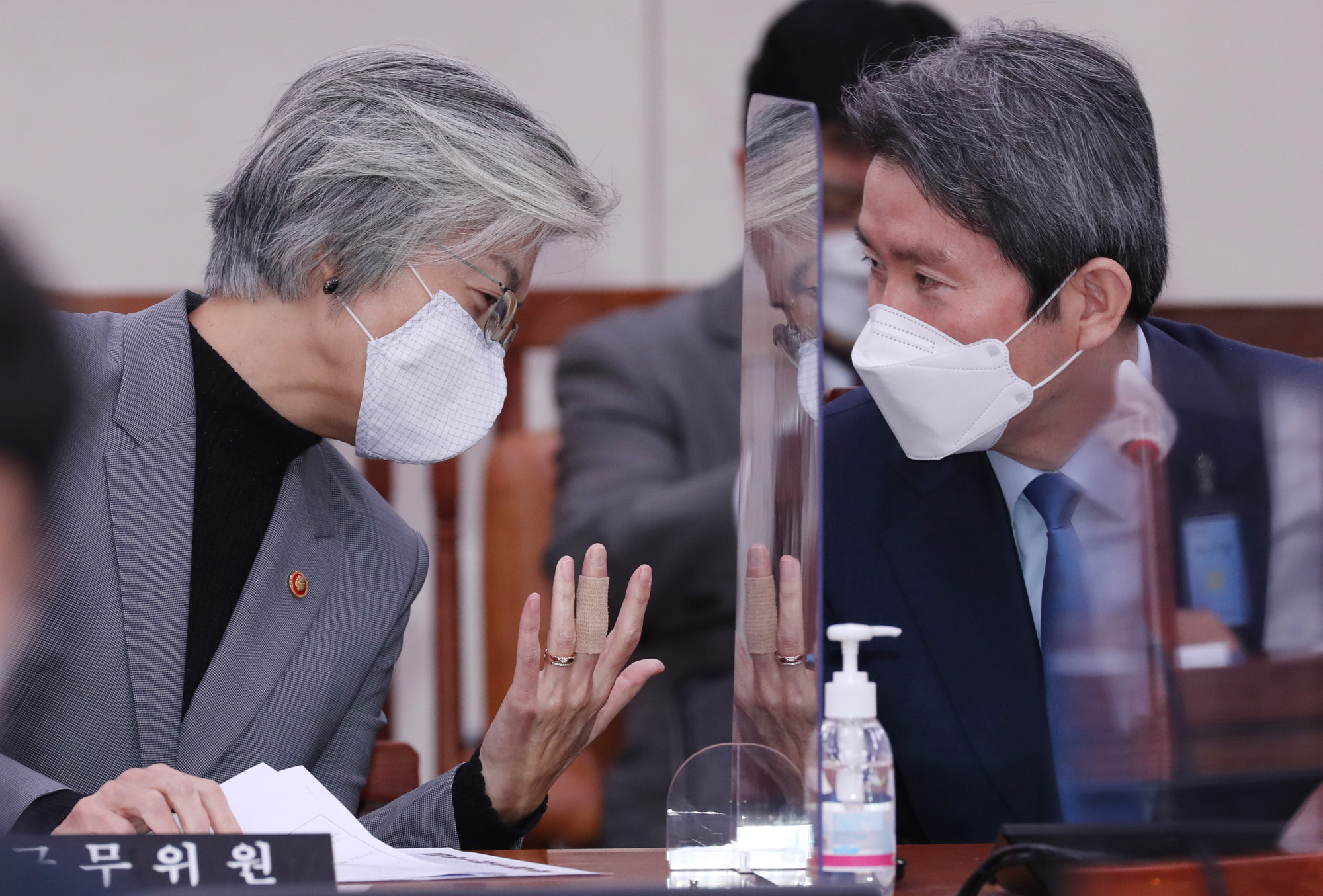 정치;국회;외교통일위원회;이인영 통일부장관;강경화 외교부장관