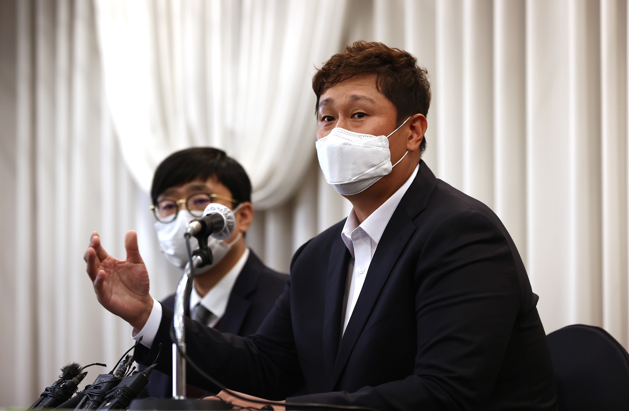 이대호 판공비 기자회견 선수협