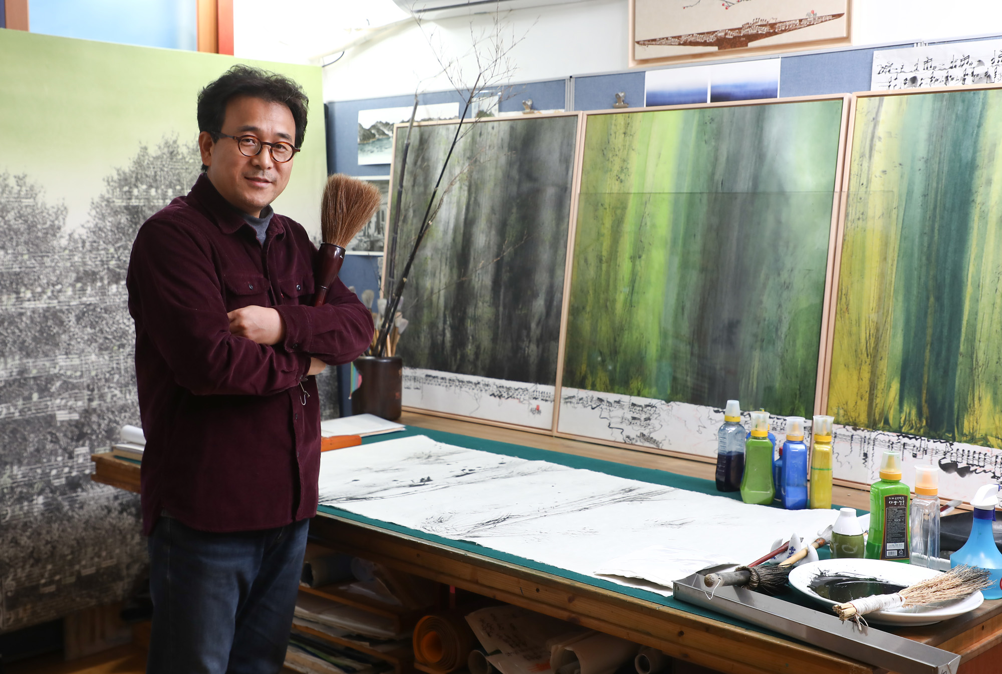 한국미술응원프로젝트;화가의방;최순녕;최순영;최순녕작가;수묵화;화가