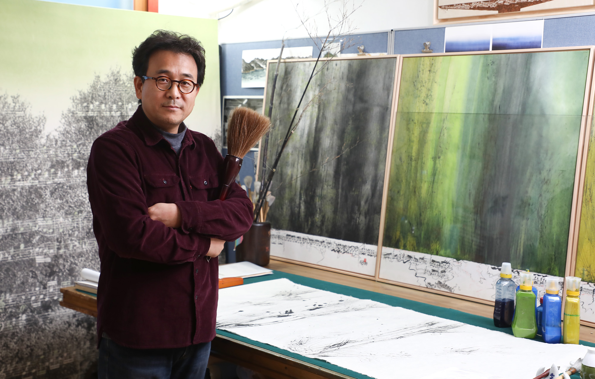 한국미술응원프로젝트;화가의방;최순녕;최순영;최순녕작가;수묵화;화가