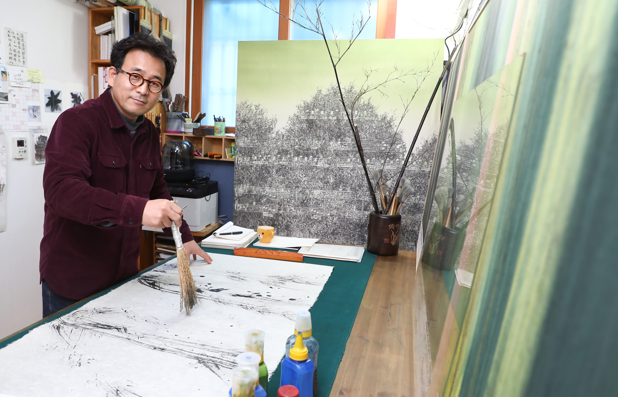 한국미술응원프로젝트;화가의방;최순녕;최순영;최순녕작가;수묵화;화가