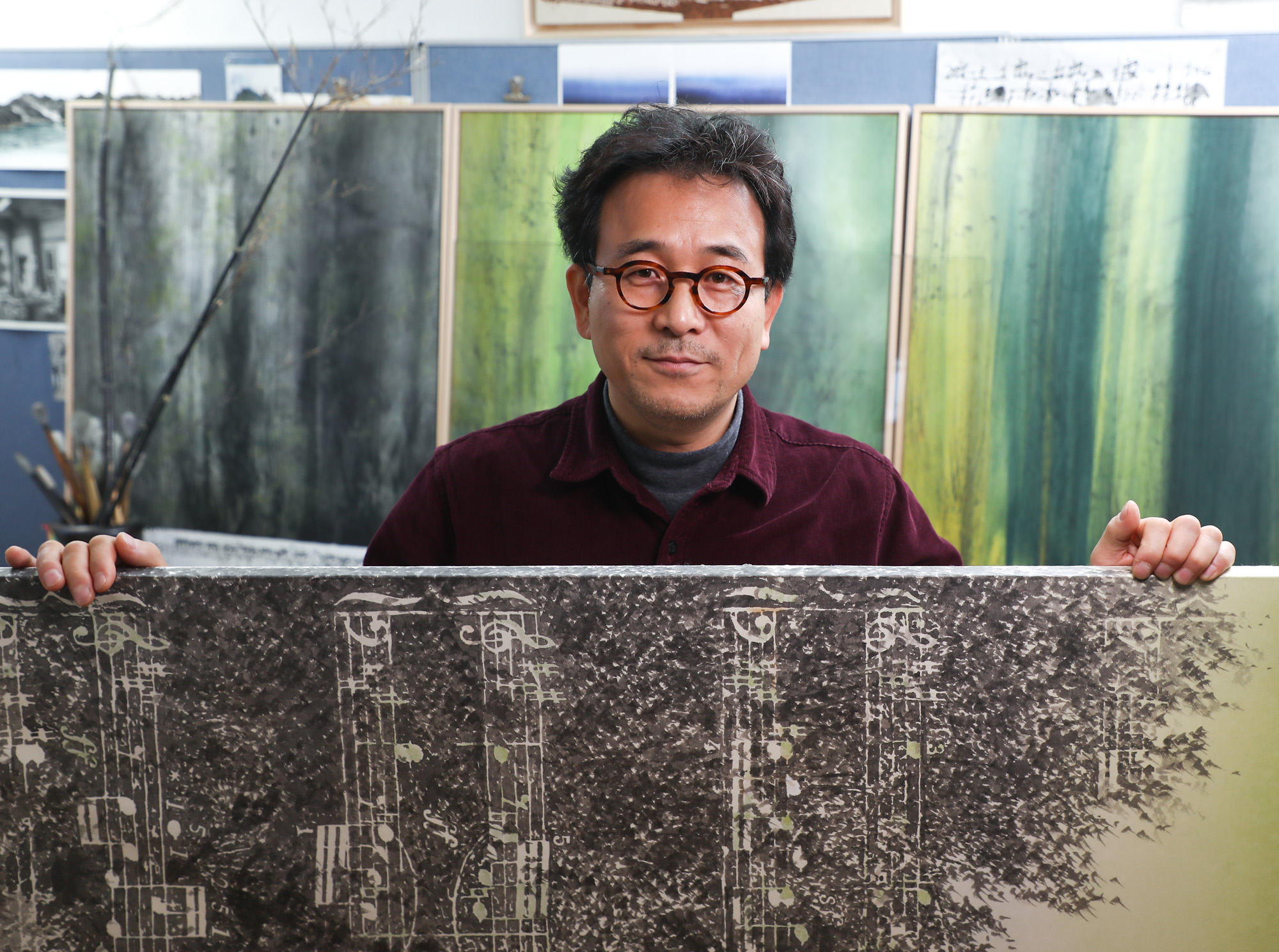 한국미술응원프로젝트;화가의방;최순녕;최순영;최순녕작가;수묵화;화가