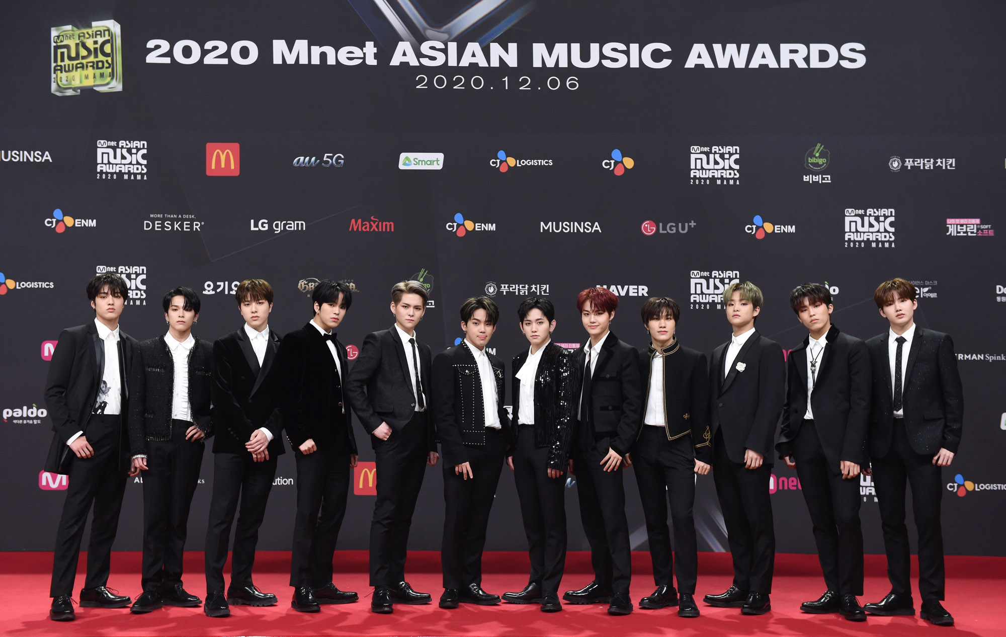 2020MAMA;엠넷뮤직어워즈;가수;가수포토월;음악시상식