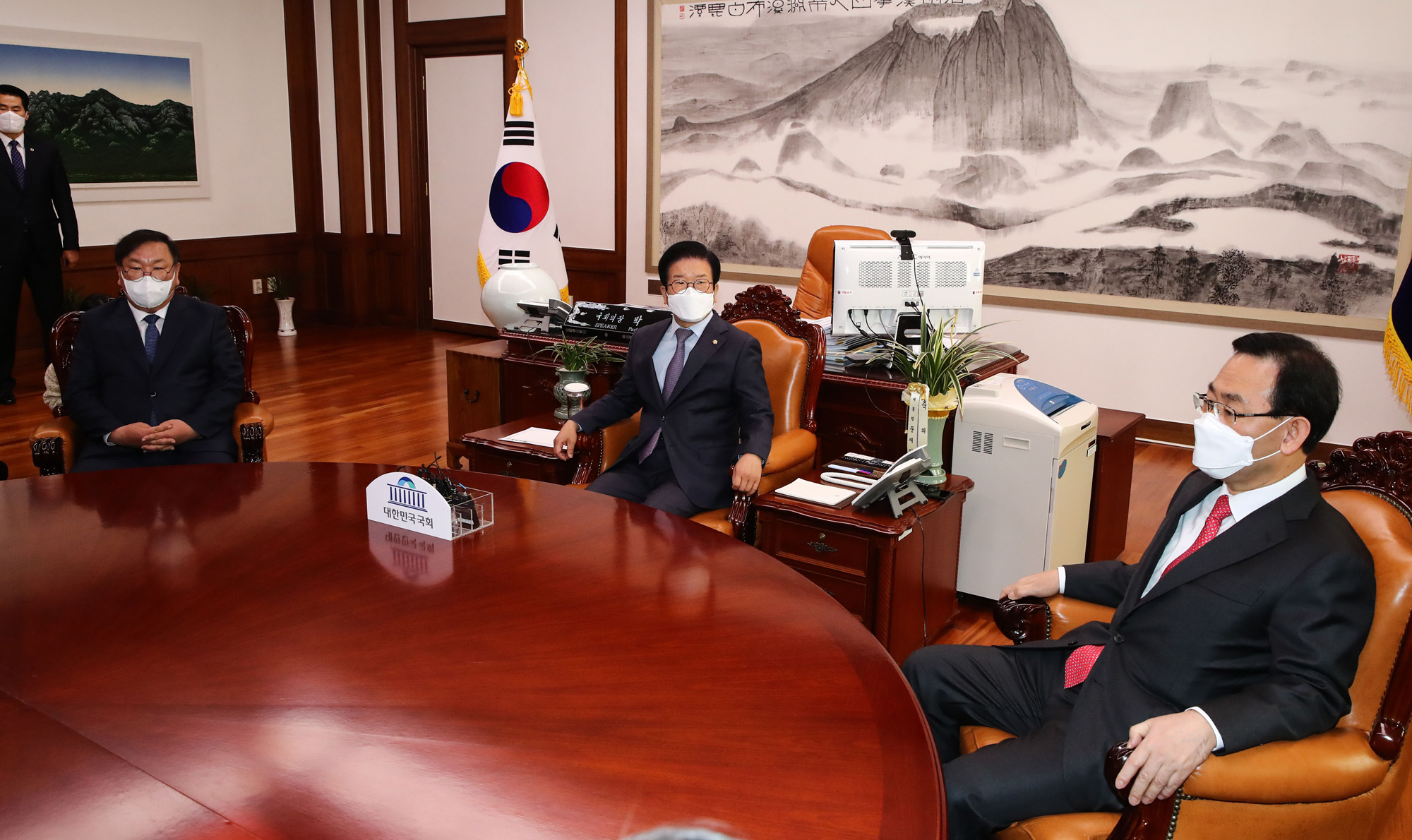 정치;국회;국회의장;여야원내대표;회동