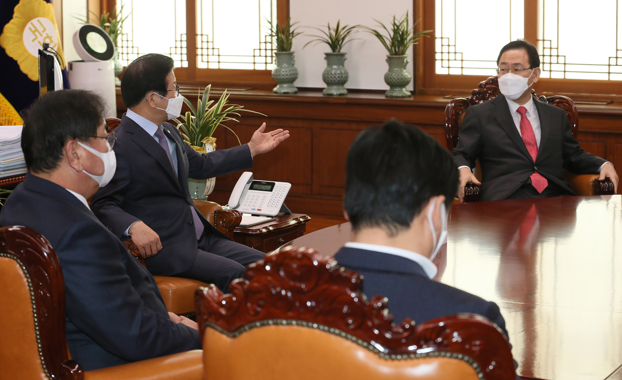 정치;국회;국회의장;여야원내대표;회동