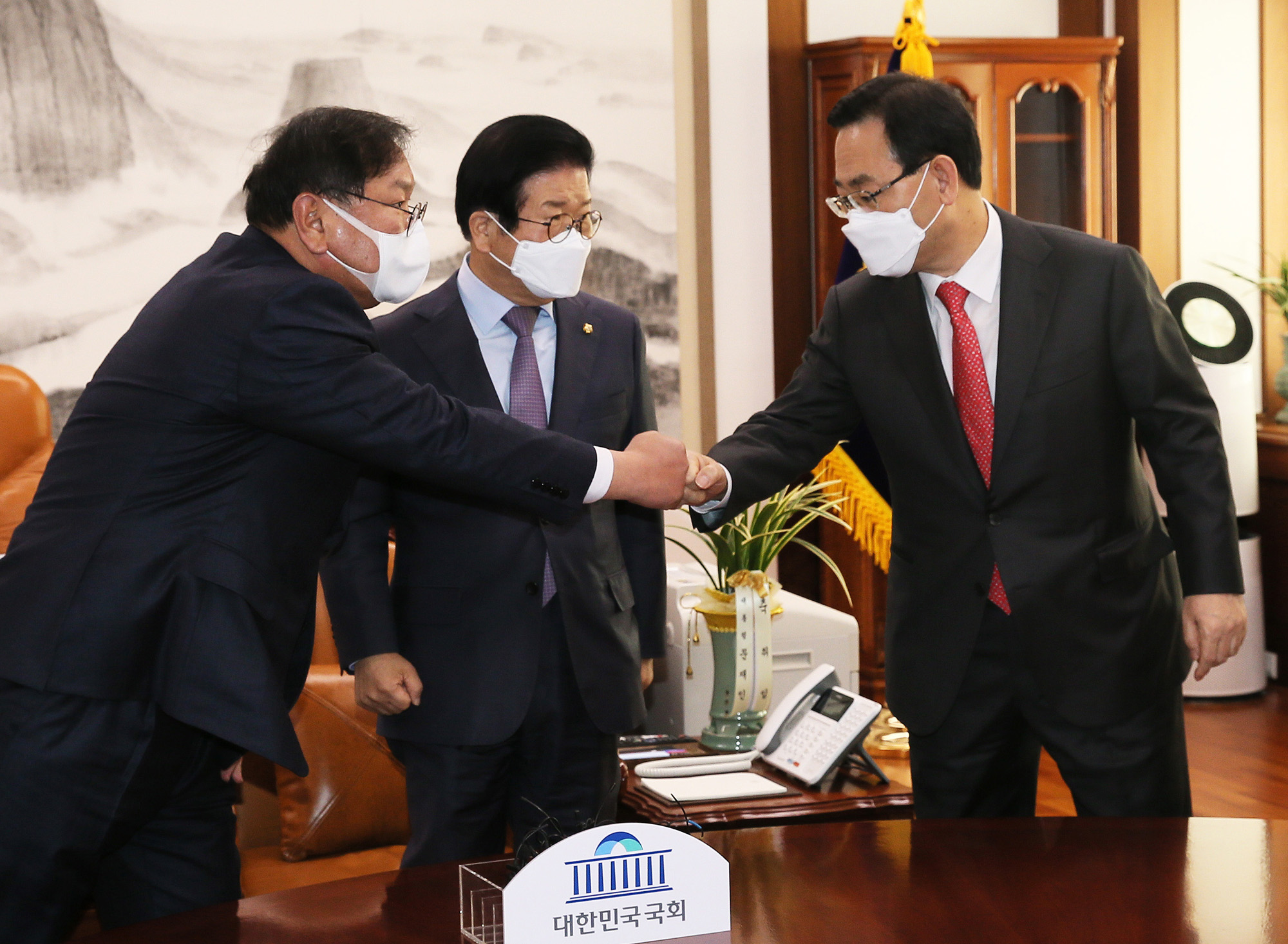 정치;국회;국회의장;여야원내대표;회동