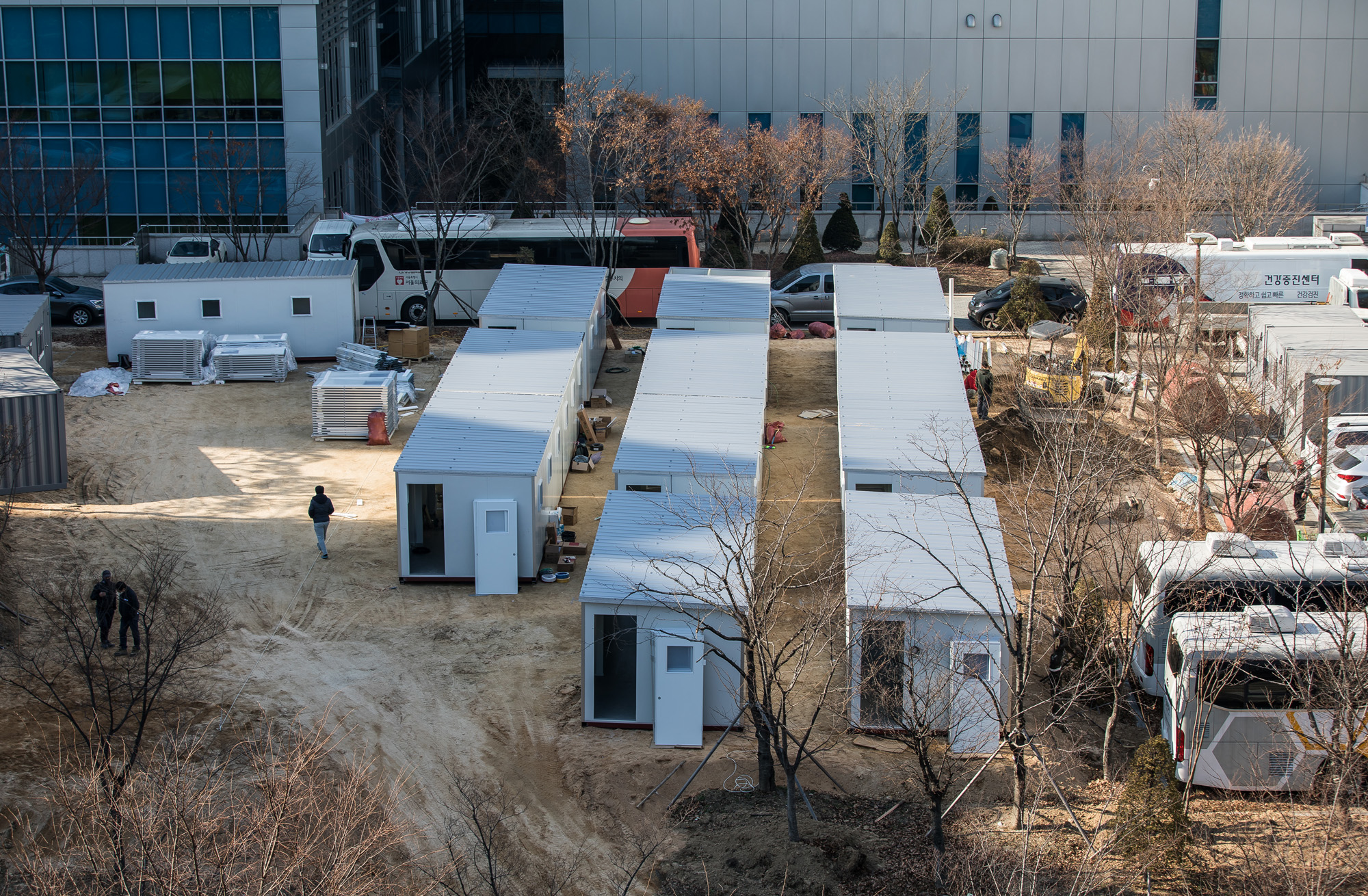 사회;세태;전염병;판데믹;코로나19;신종코로나바이러스감염증;서울의료원;컨테이너임시병상;코로나확진자병상