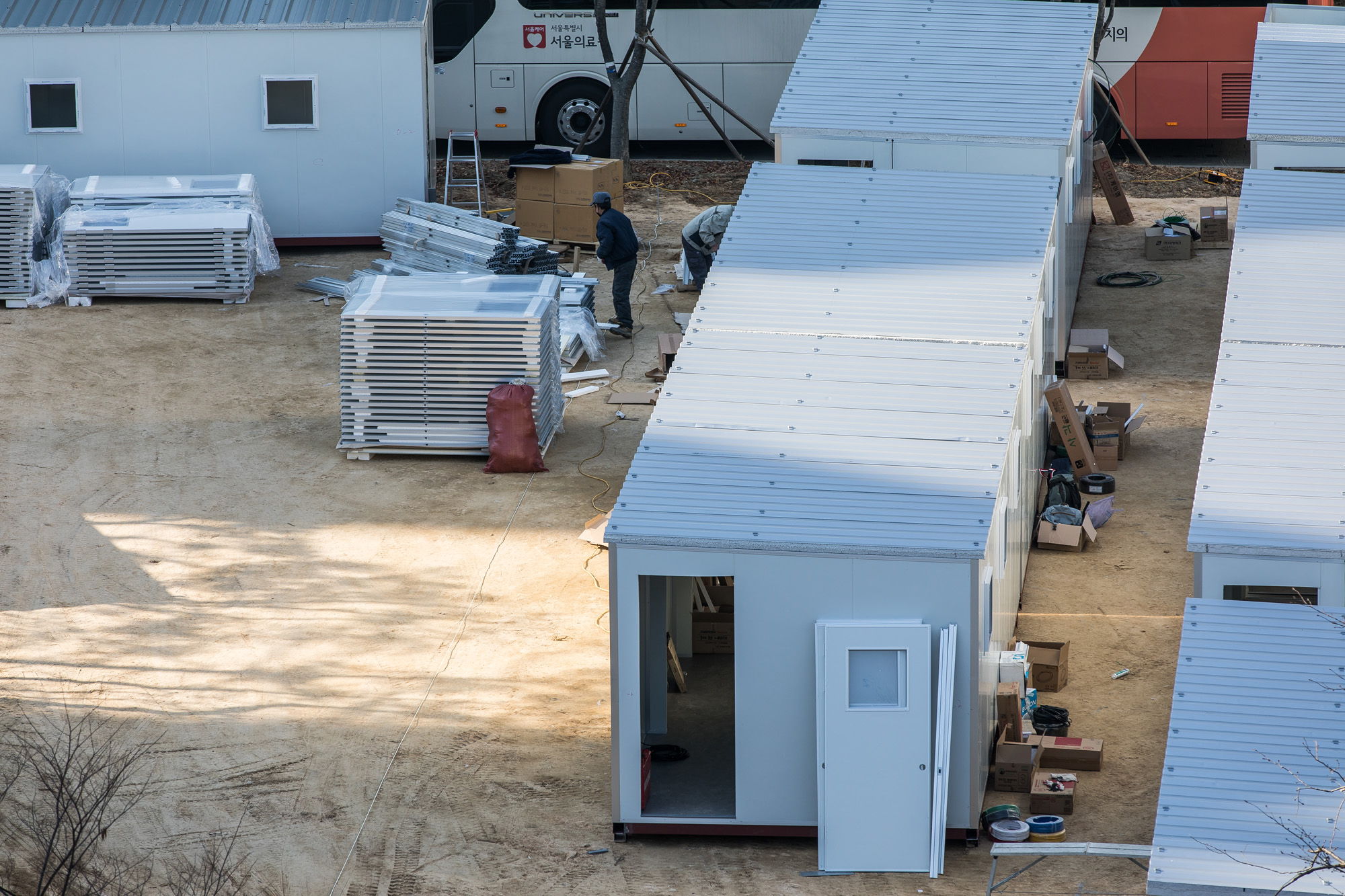 사회;세태;전염병;판데믹;코로나19;신종코로나바이러스감염증;서울의료원;컨테이너임시병상;코로나확진자병상