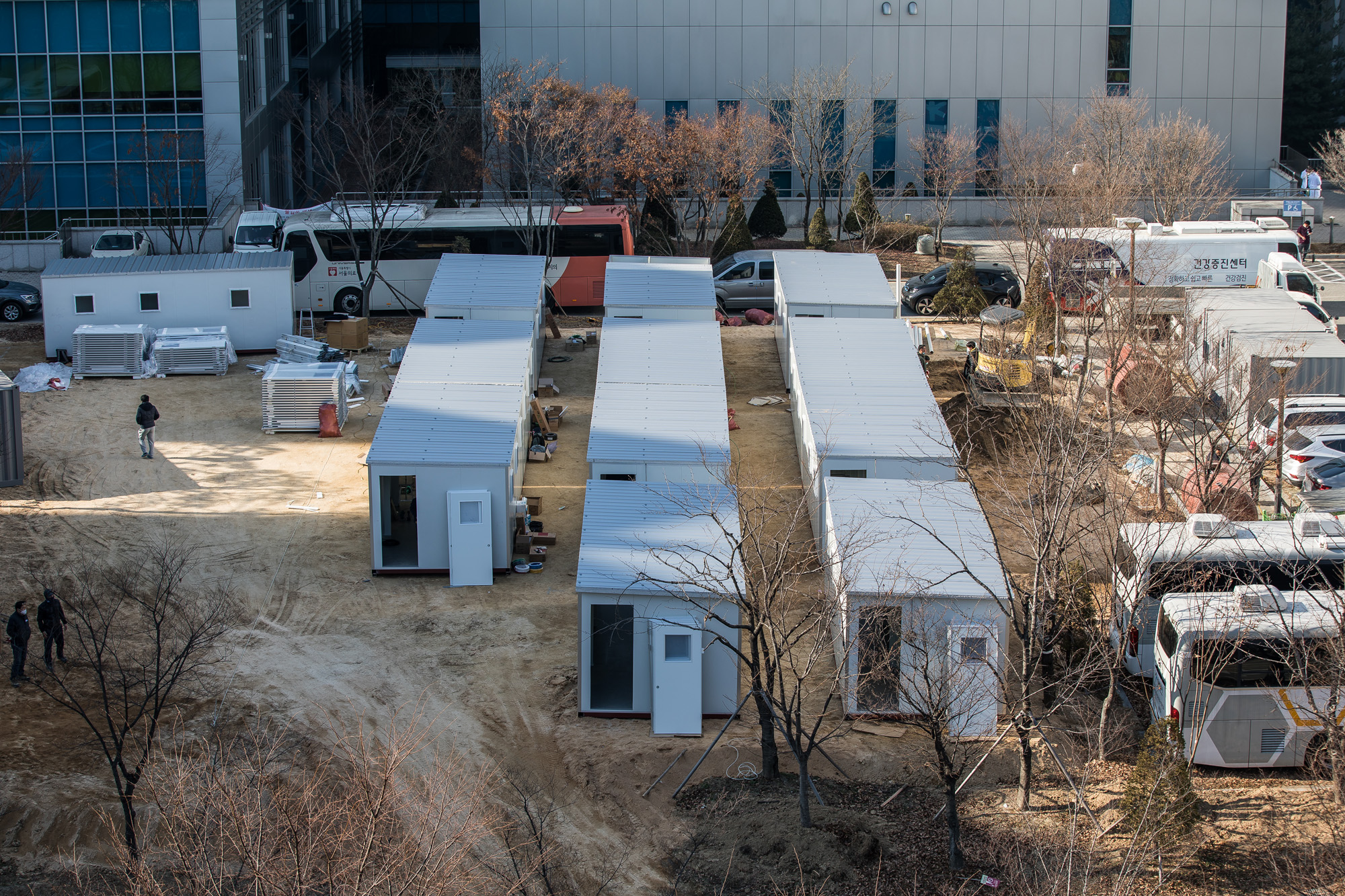사회;세태;전염병;판데믹;코로나19;신종코로나바이러스감염증;서울의료원;컨테이너임시병상;코로나확진자병상