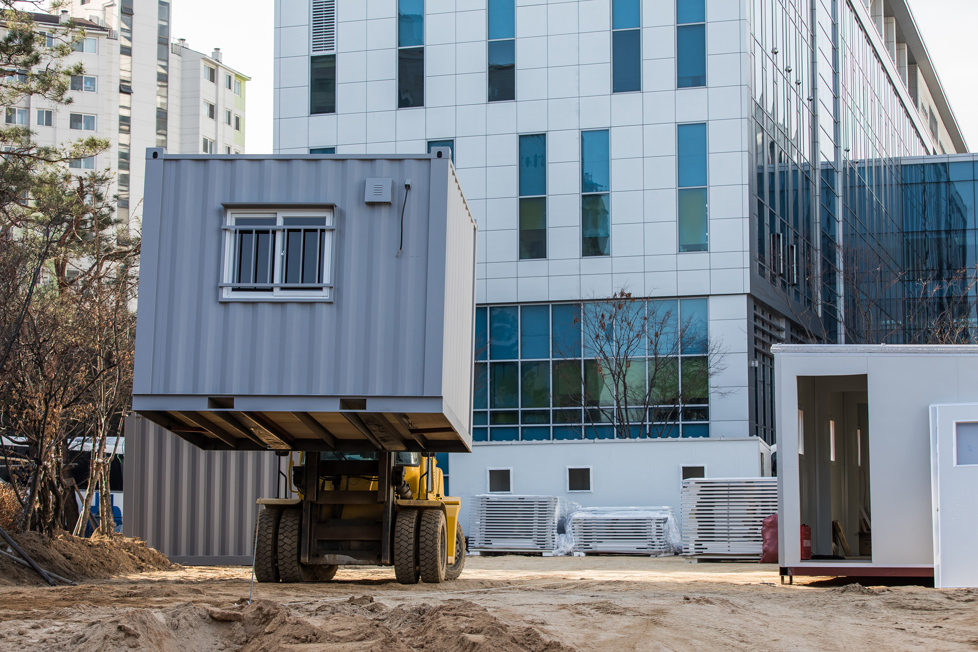 사회;세태;전염병;판데믹;코로나19;신종코로나바이러스감염증;서울의료원;컨테이너임시병상;코로나확진자병상