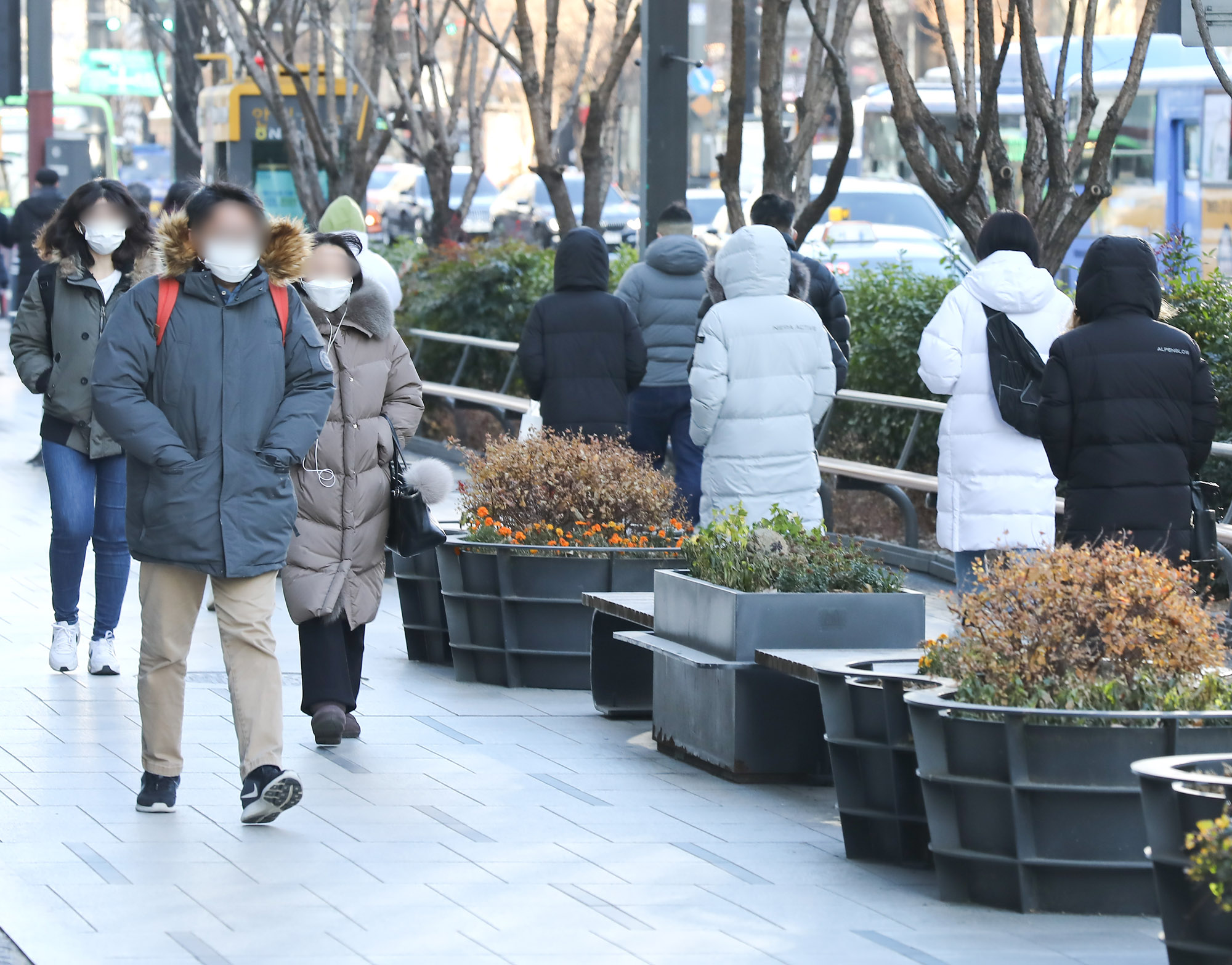 한파;겨울;동장근;한파출근길;강남출근길