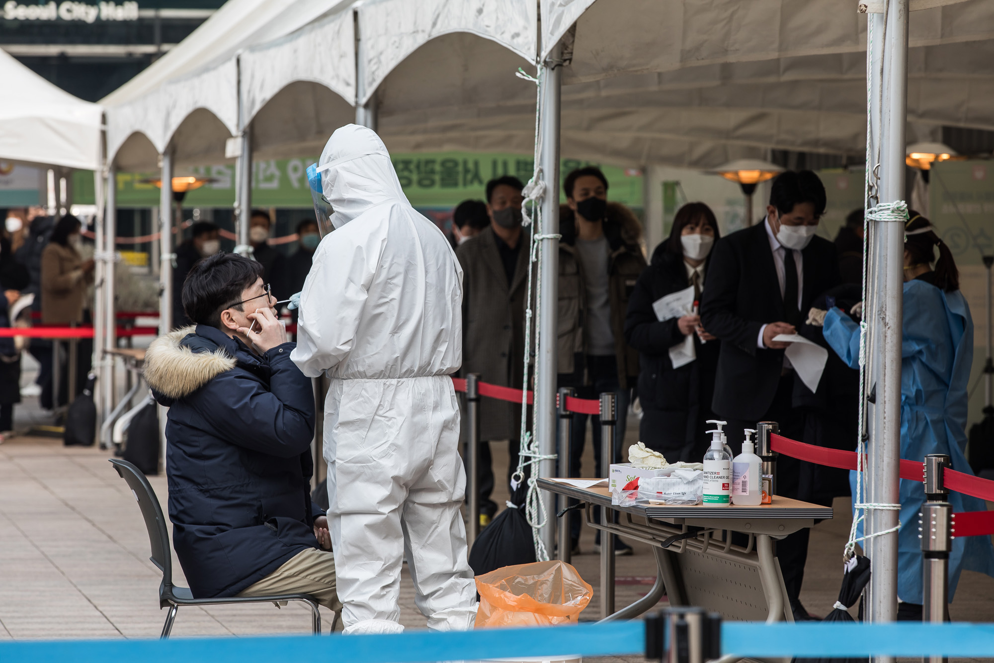 사회;건강;세태;질병;판데믹;전염병;코로나19;신종코로나바이러스감염증;코로나19임시선별진료소;서울광장임시선별진료소