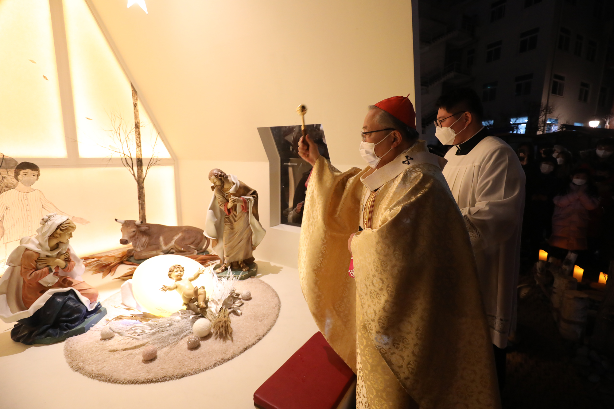 염수정 추기경 구유 예절 명동성당