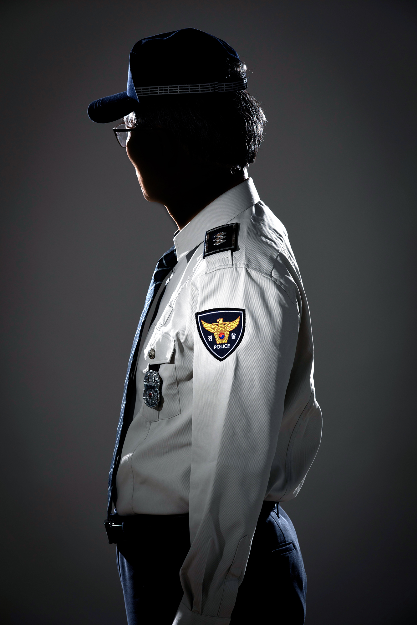 경찰 실루엣 경찰 근무복 경찰 모자