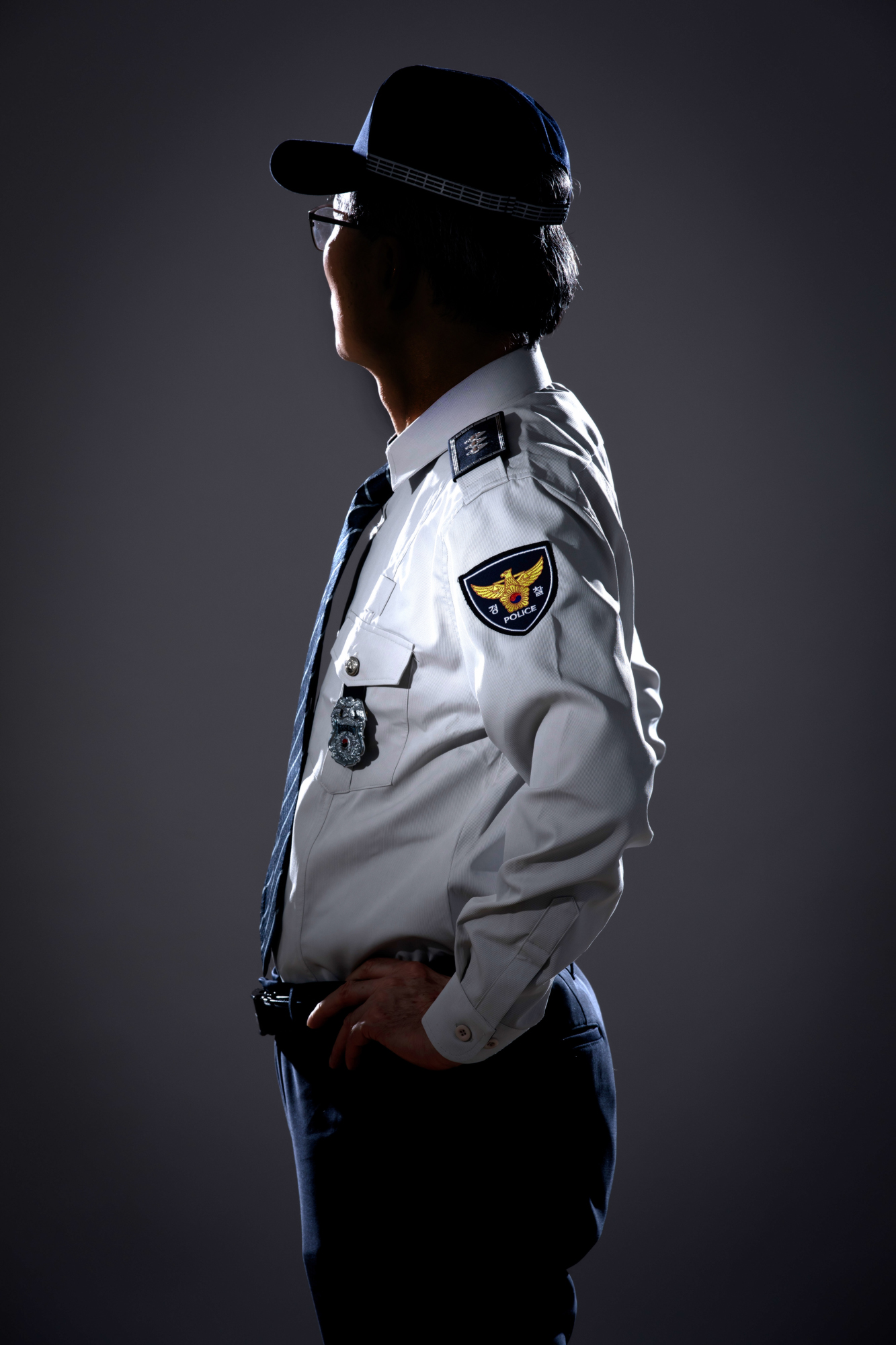 경찰 실루엣 경찰 근무복 경찰 모자