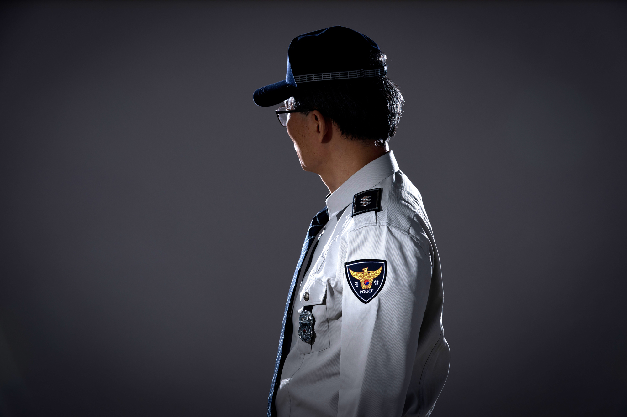 경찰 실루엣 경찰 근무복 경찰 모자