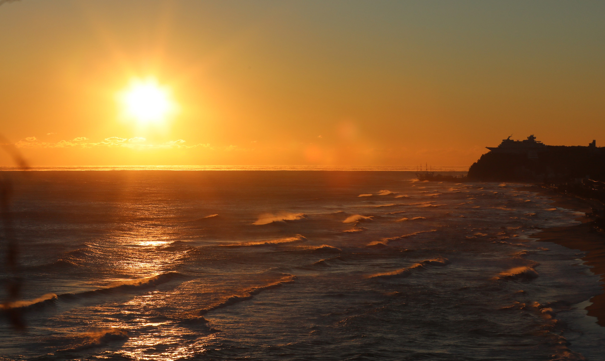 사회;정동진;코로나19일출명소출입통제;2020년마지막해;정동진일출