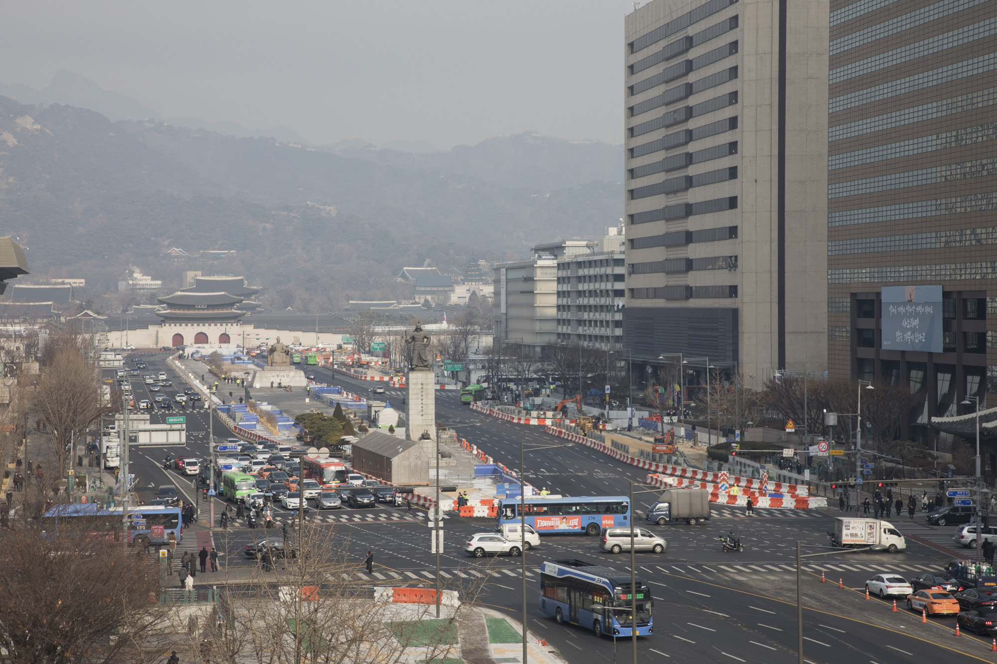 사회;서울시;광화문광장;공사