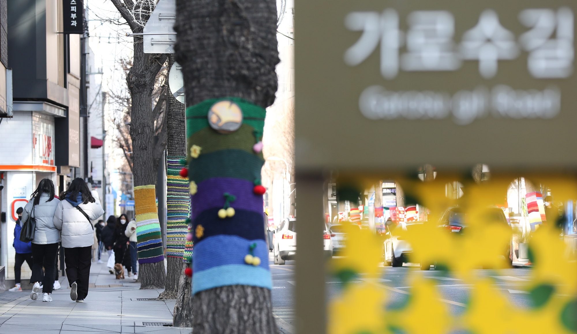 사회;가로수길;그래피티니팅;그래피티