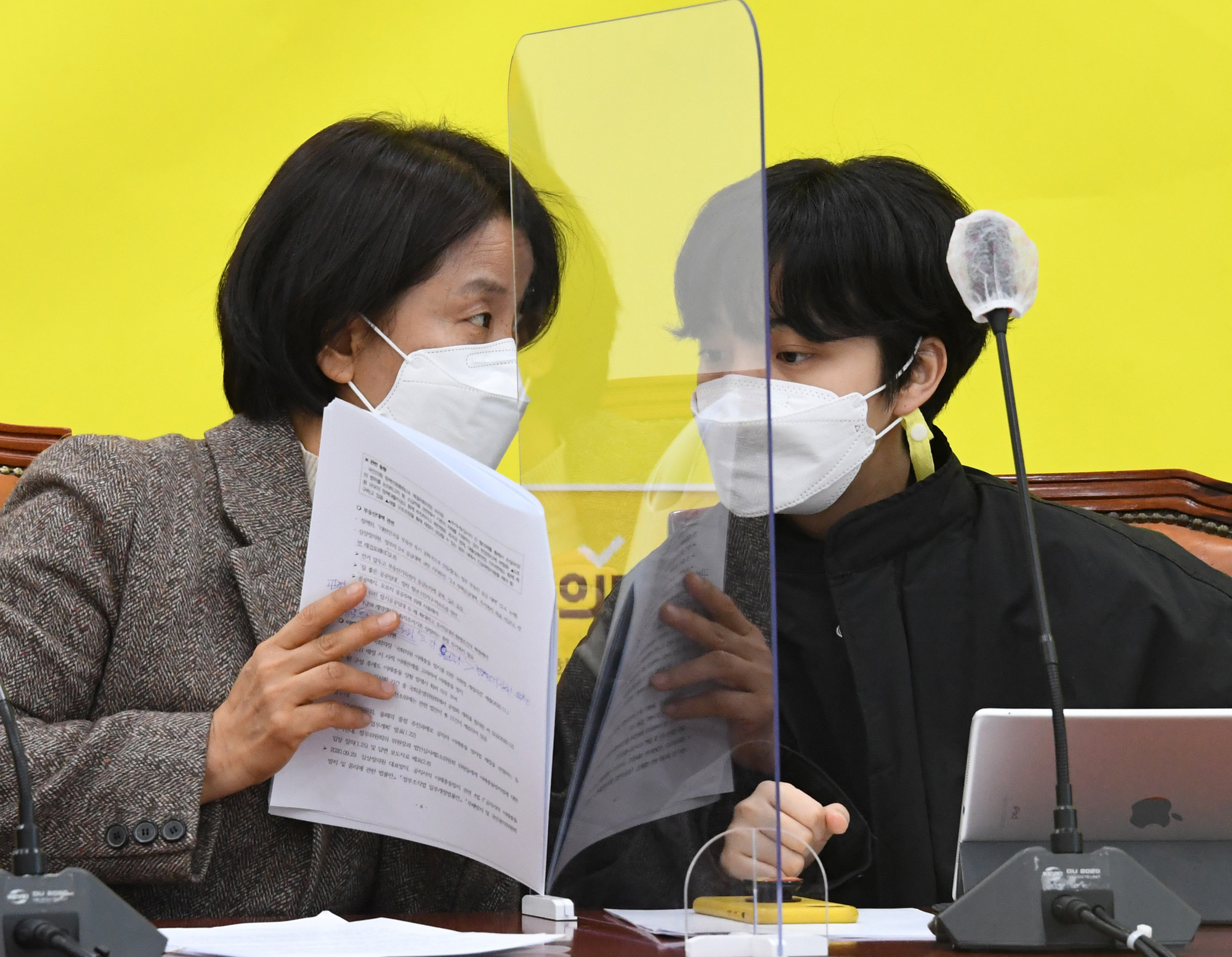 정치;국회;정의당 의원총회;류호정