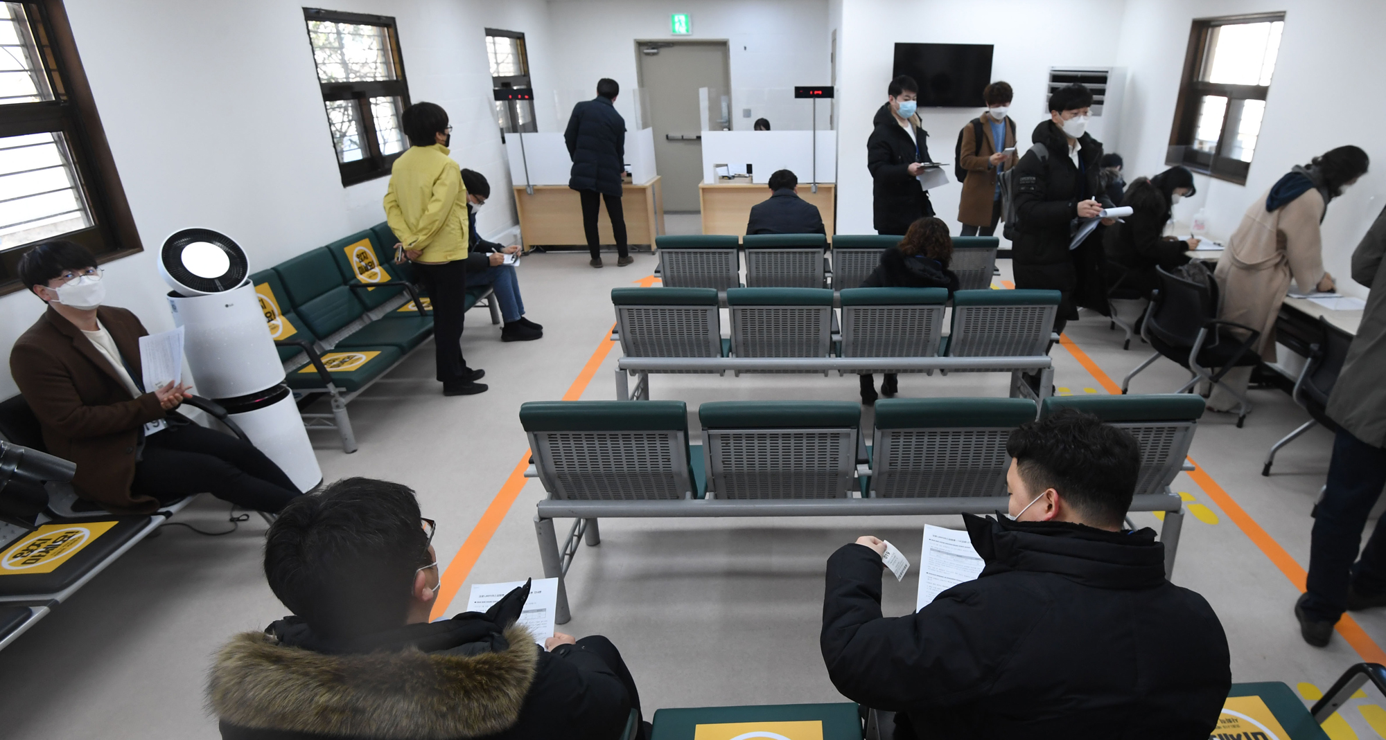 코로나 백신 접종 모의훈련