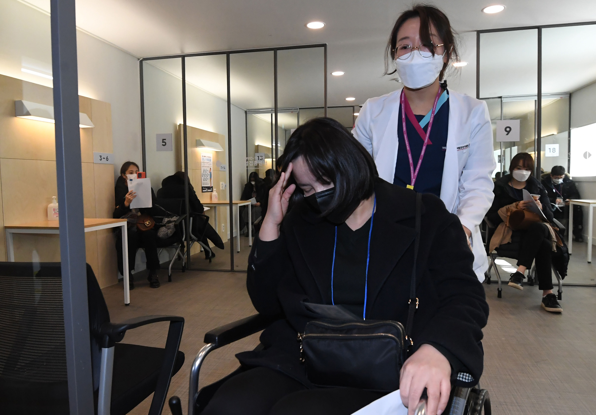 코로나 백신 접종 모의훈련