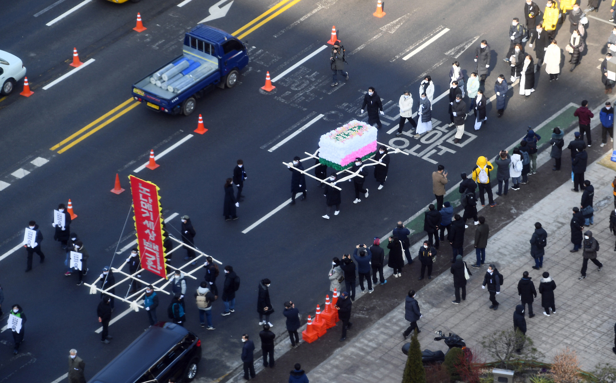 사회;인물;백기완;통일문제연구소장;백기완소장영결식;서울광장