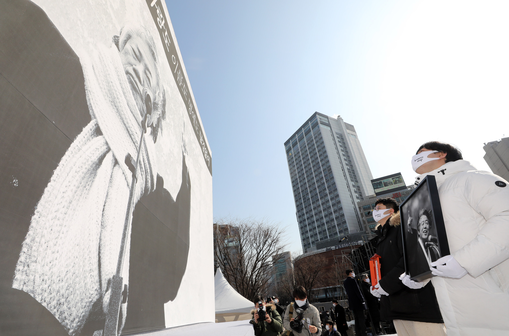 사회;인물;백기완;통일문제연구소장;백기완소장영결식;서울광장