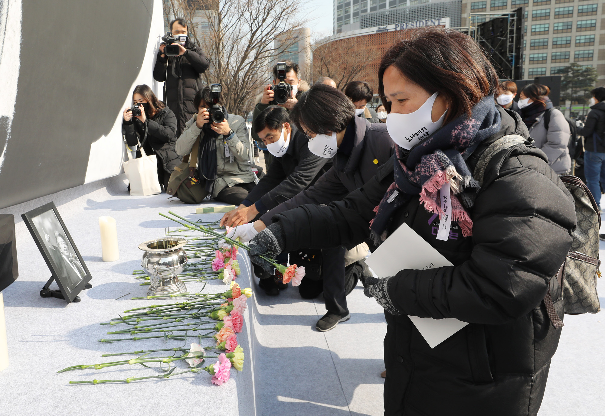 사회;인물;백기완;통일문제연구소장;백기완소장영결식;서울광장