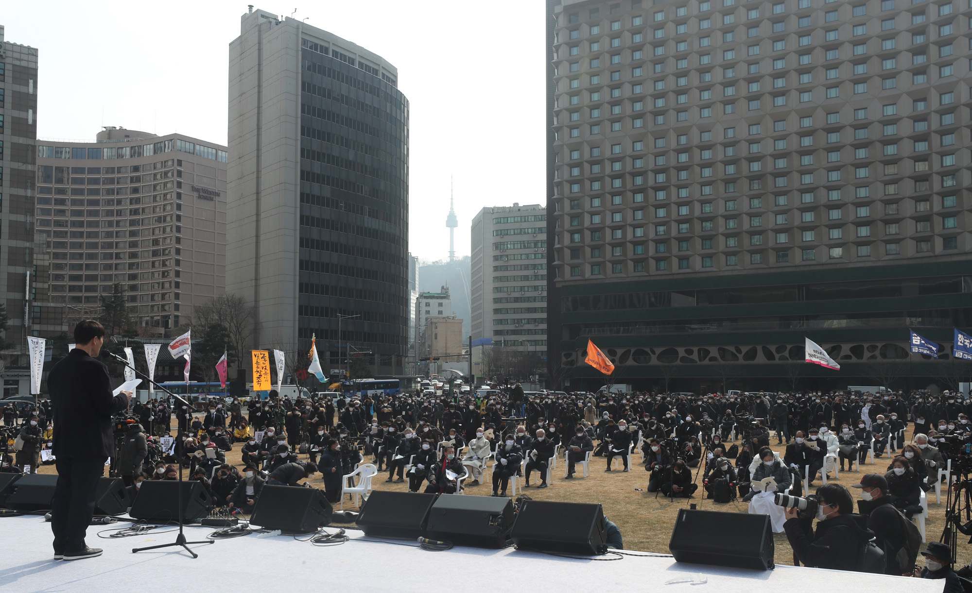 사회;인물;백기완;통일문제연구소장;백기완소장영결식;서울광장