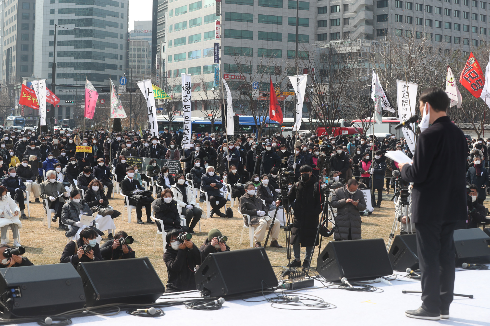 사회;인물;백기완;통일문제연구소장;백기완소장영결식;서울광장