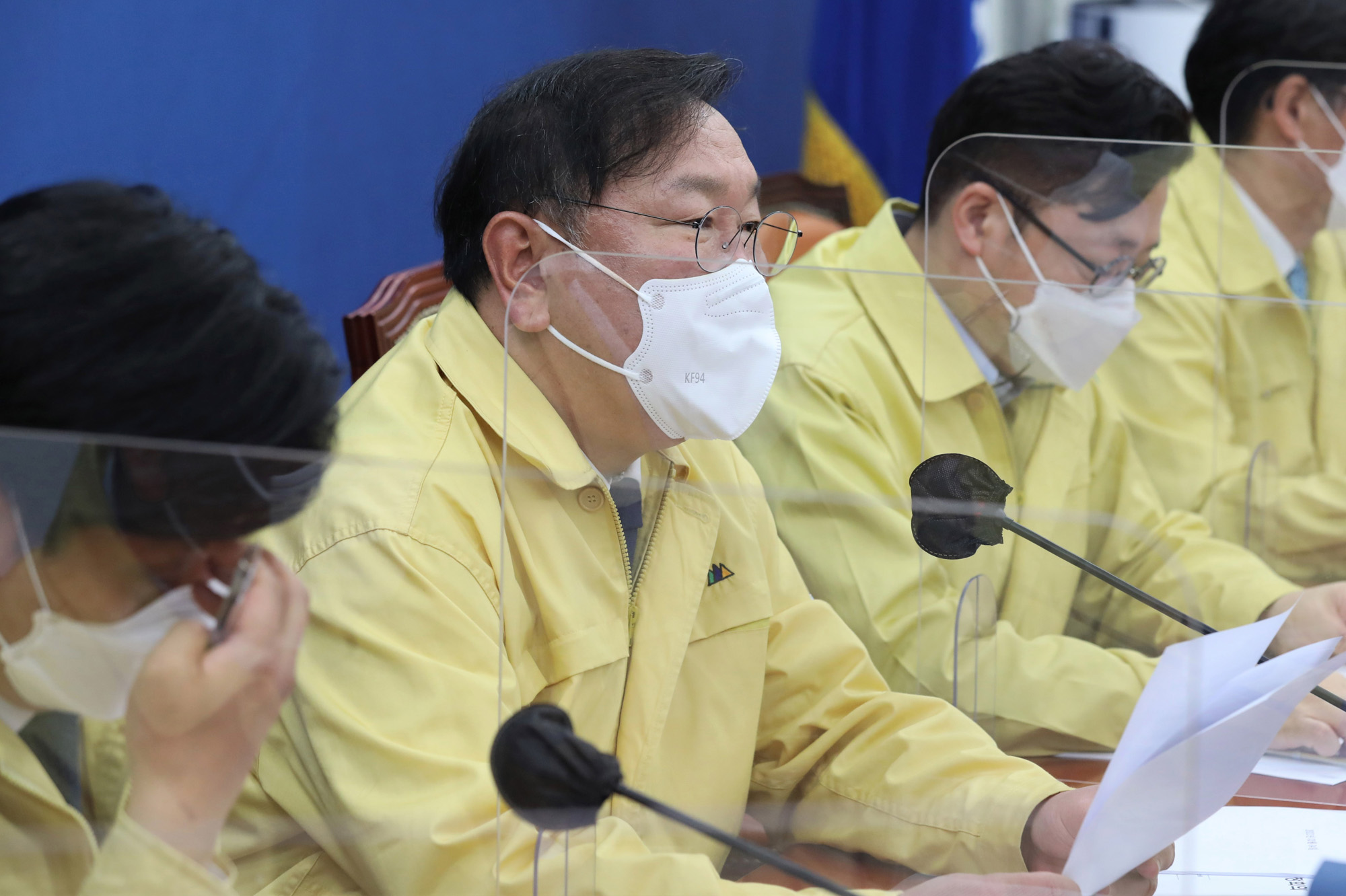 정치;국회;더불어민주당 정책조정회의;김태년 원내대표