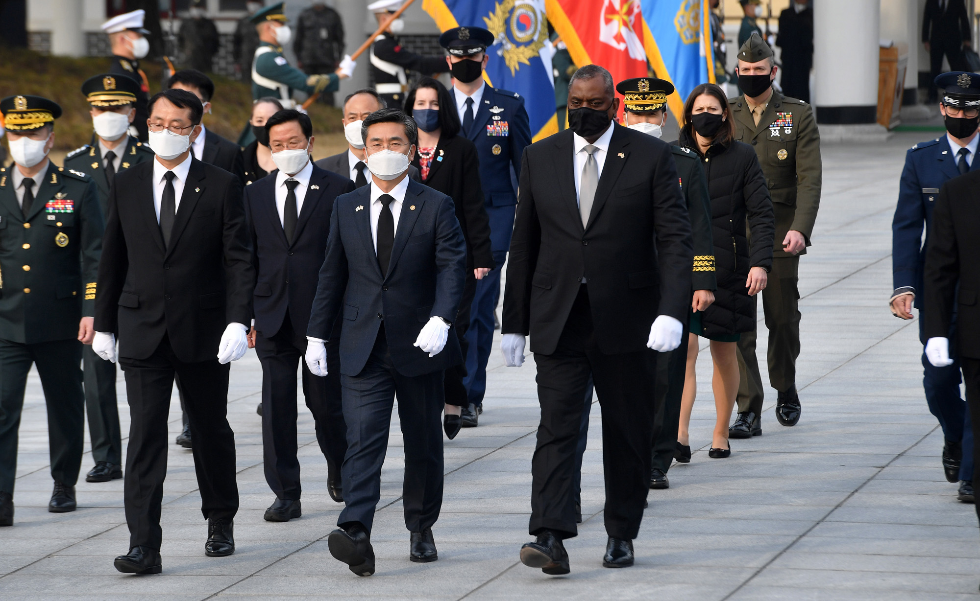 한미 국방부 장관 현충원 참배