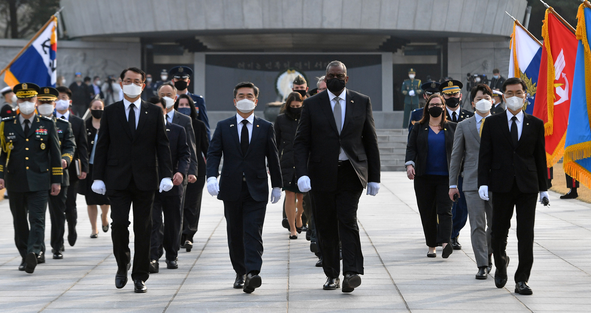 한미 국방부 장관 현충원 참배
