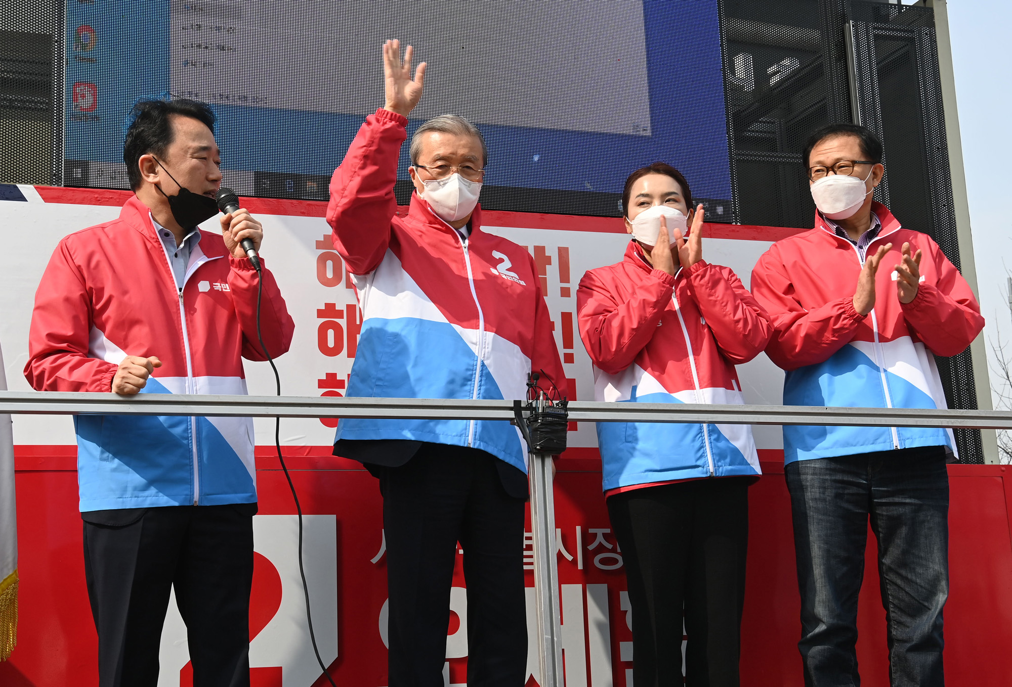 정치;국회;서울시장후보;김종인;오세훈지원유세