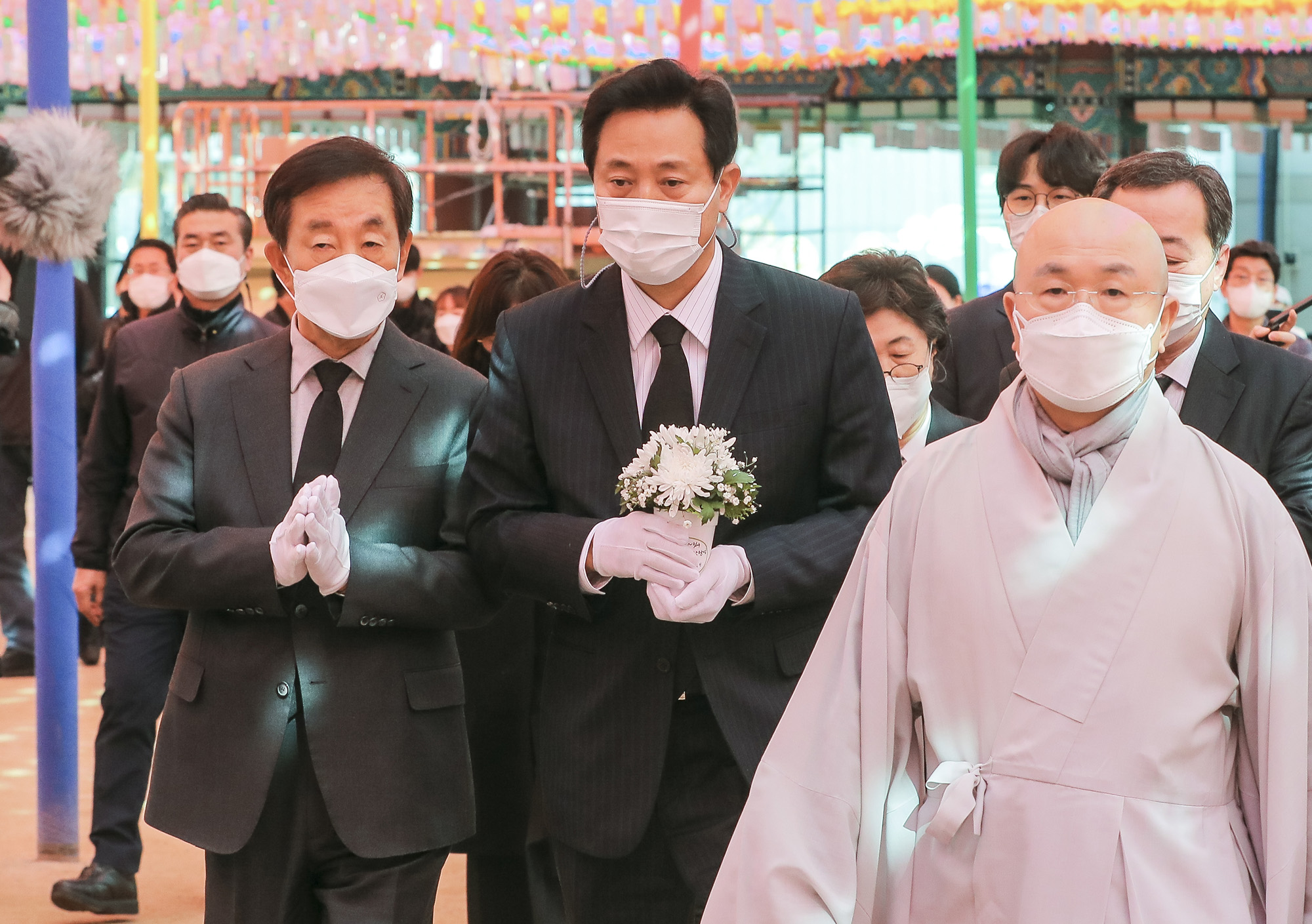 정치;국회;서울시장후보 선거유세;오세훈;조계사오세훈