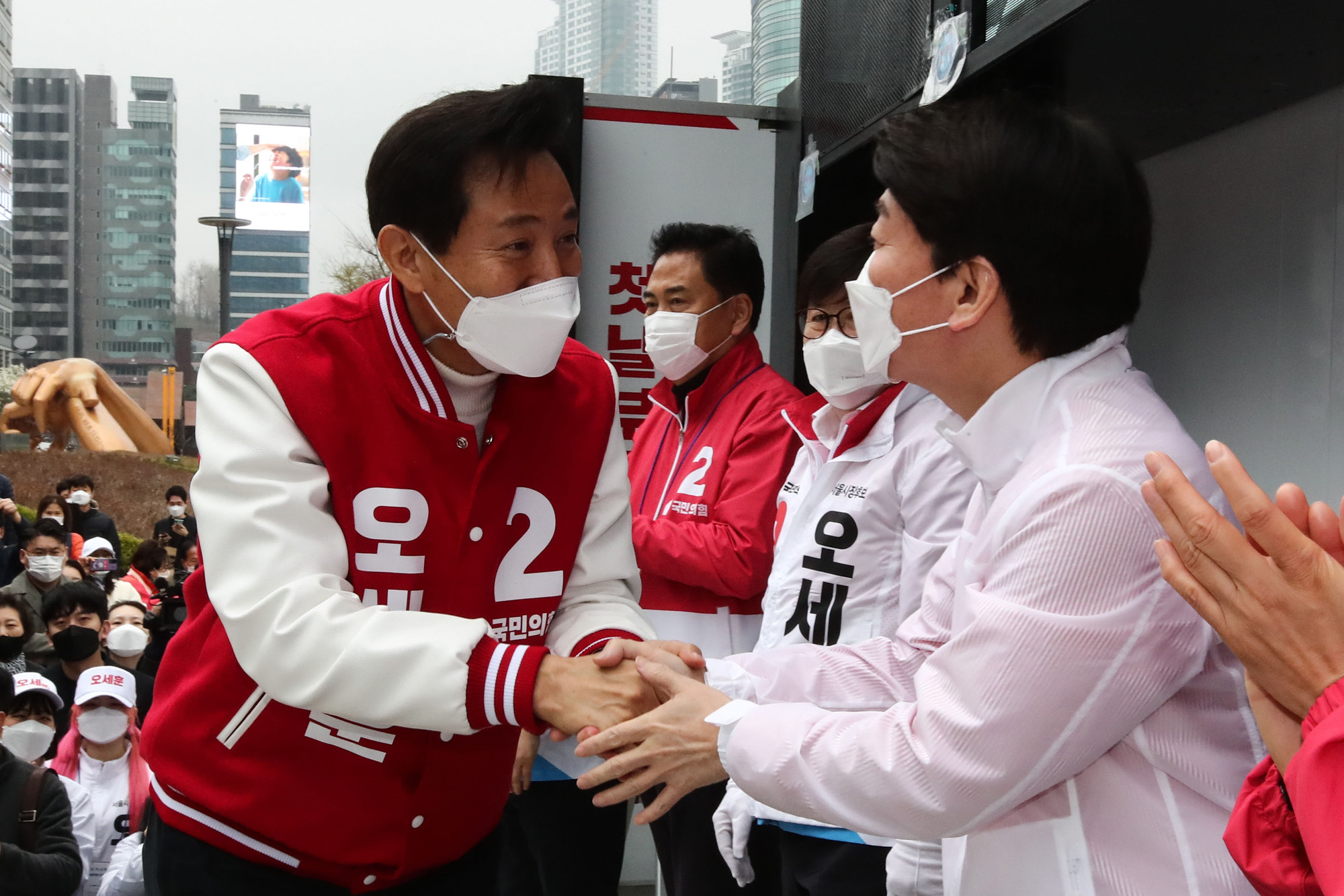 정치;국회;오세훈;서울시장후보;코엑스유세오세훈