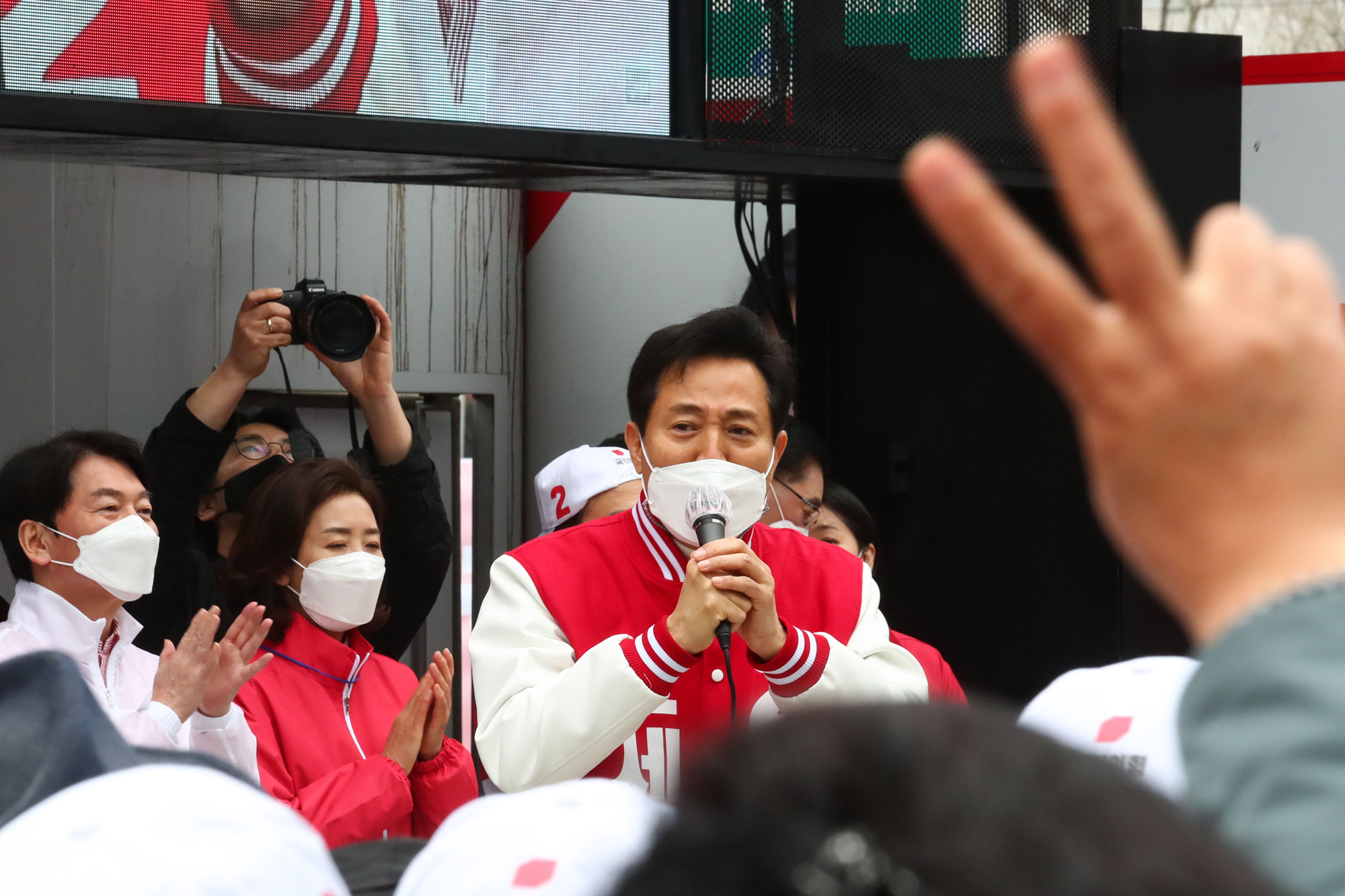 정치;국회;오세훈;서울시장후보;코엑스유세오세훈