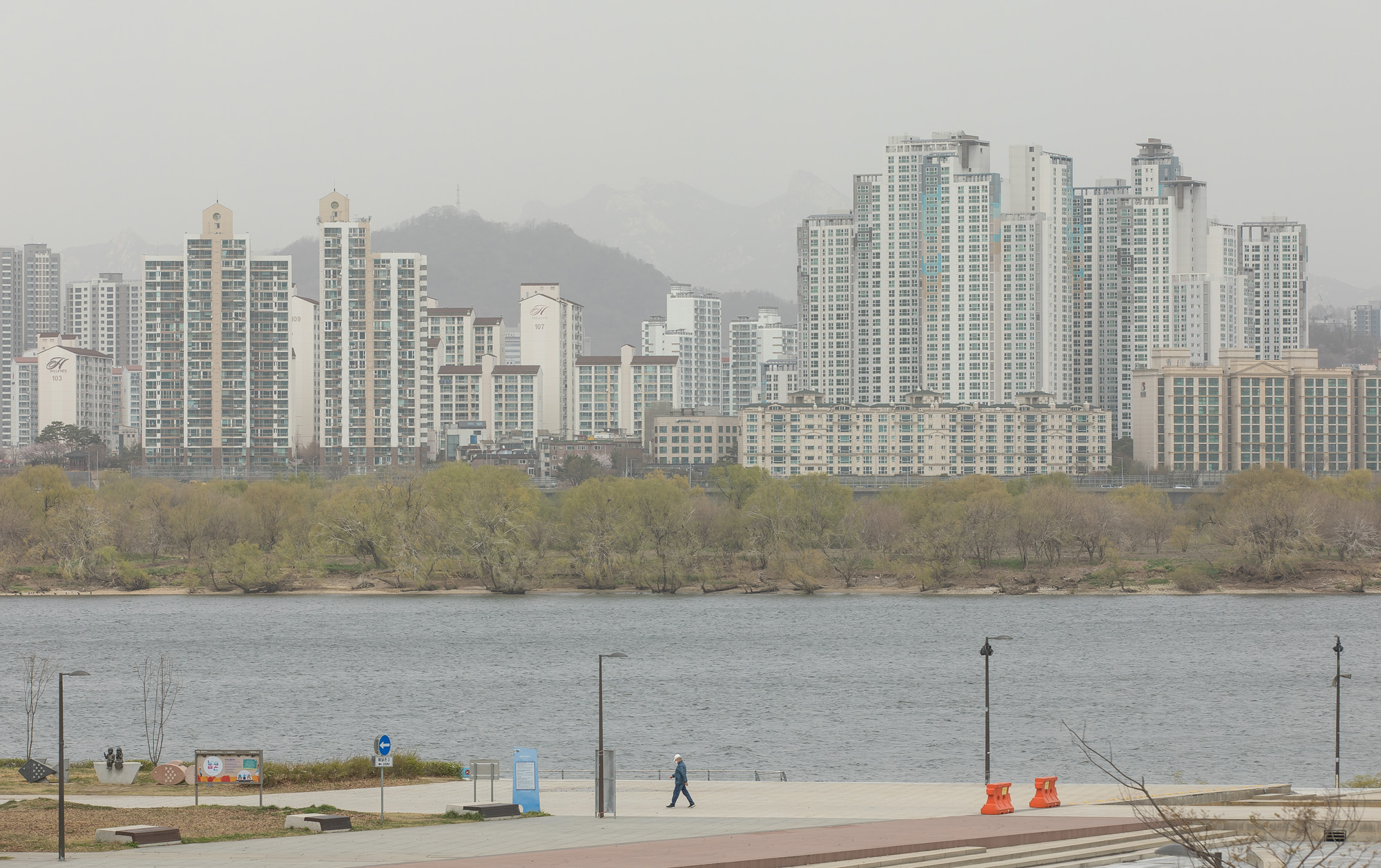 사회;날씨;환경;봄스케치;여의도벚꽃;황사경보;미세먼지;날씨스케치