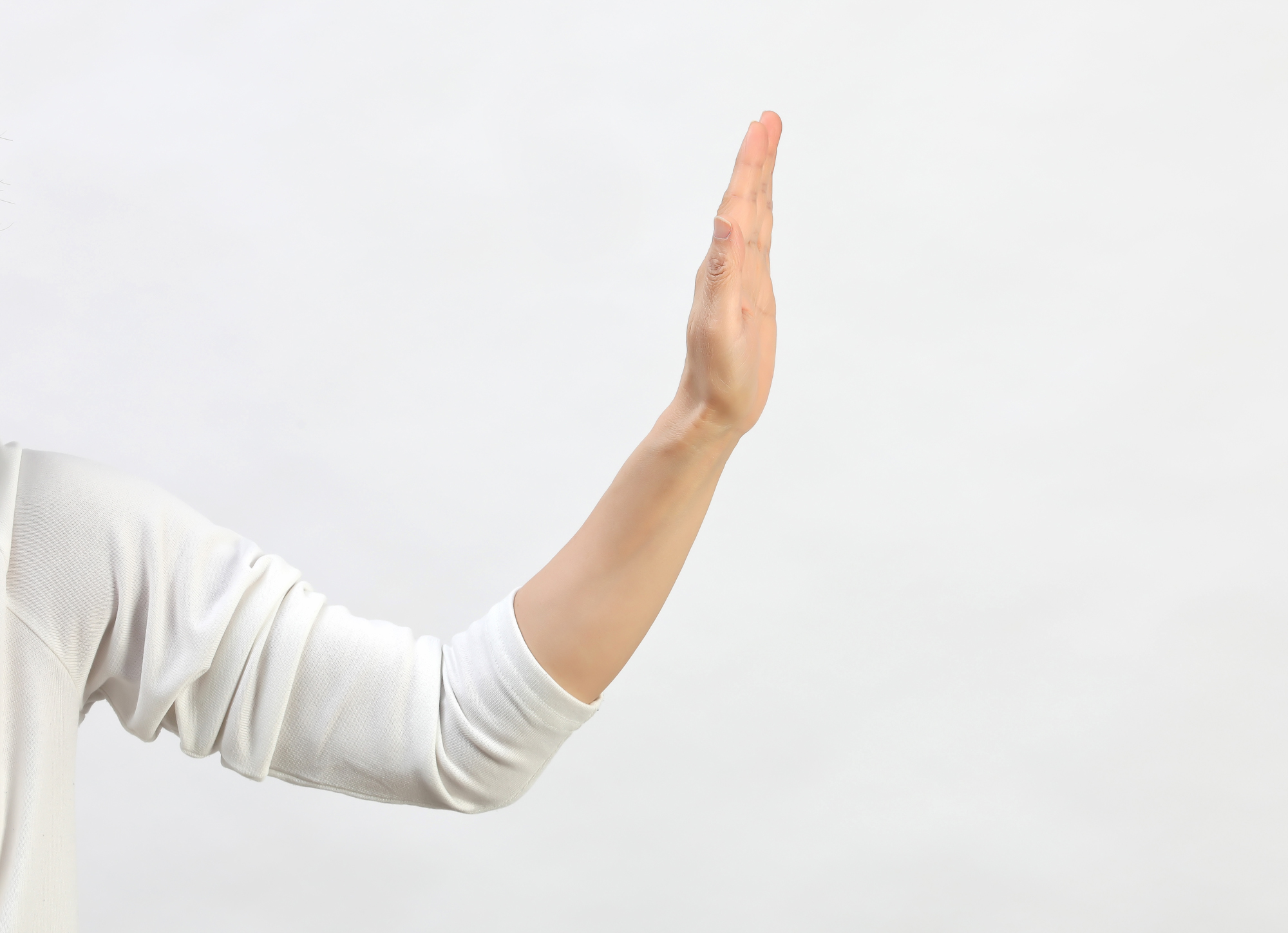 거부하는 팔. 손 .손목 . 팔뚝 . 손가락