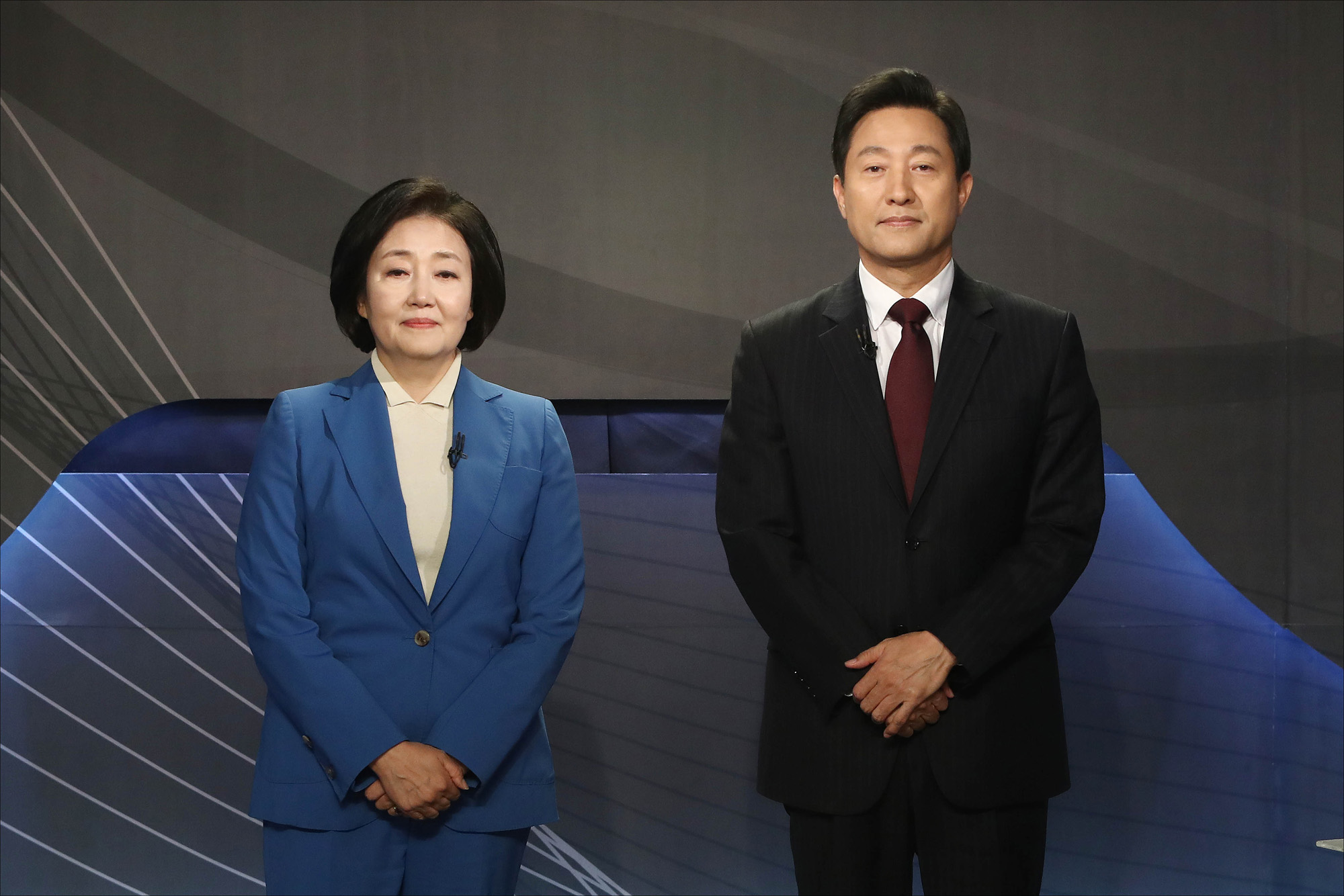 정치;국회;서울시장후보 방송토론회;박영선;오세훈