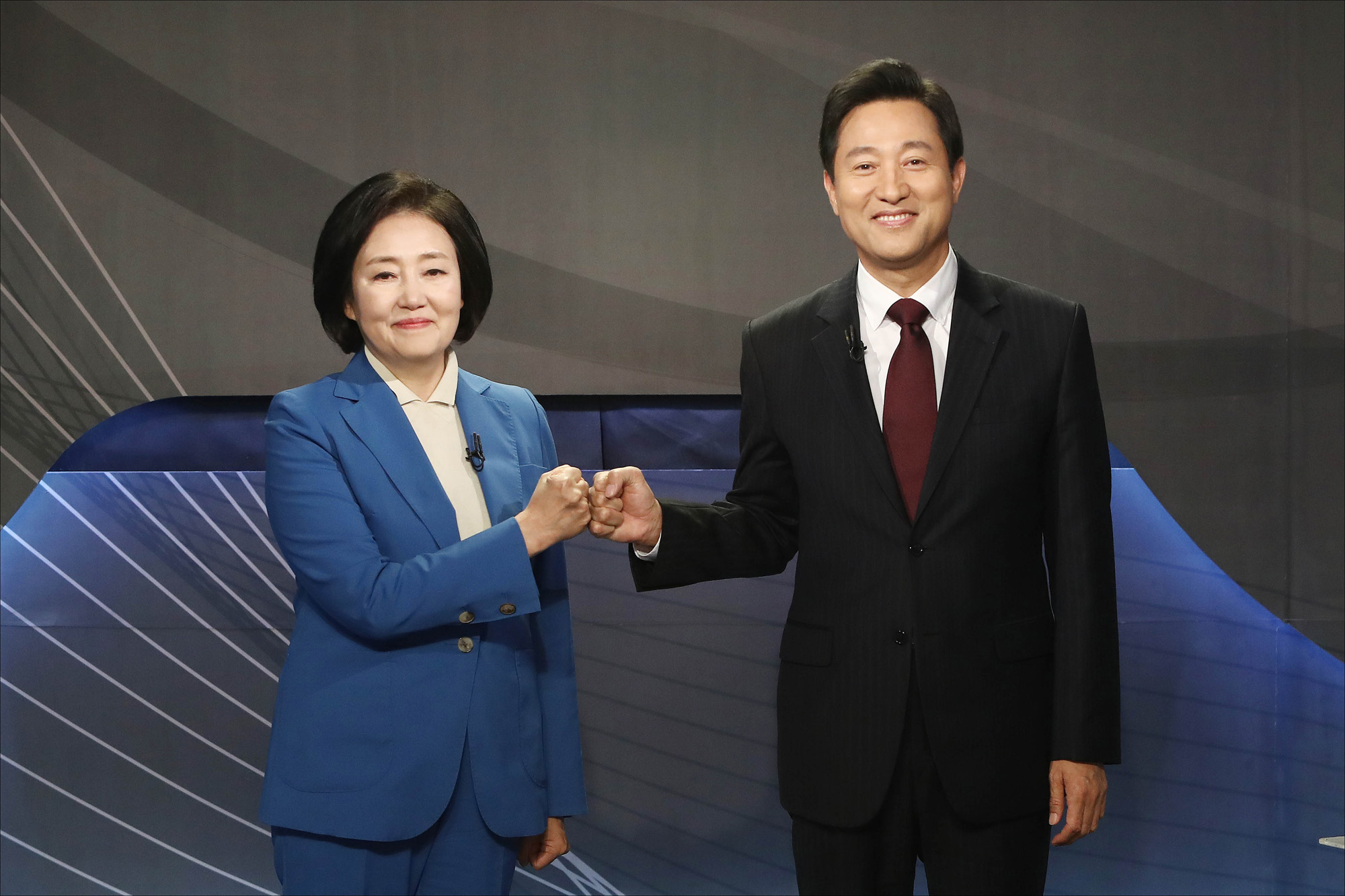 정치;국회;서울시장후보 방송토론회;박영선;오세훈