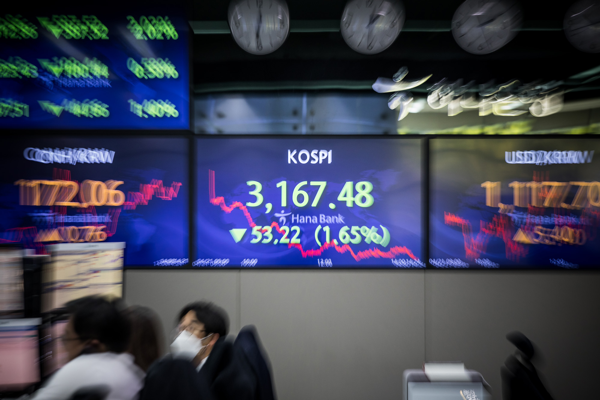 경제;금융;주가지수;주식;증권;코스피;코스피지수;하나은행딜링룸