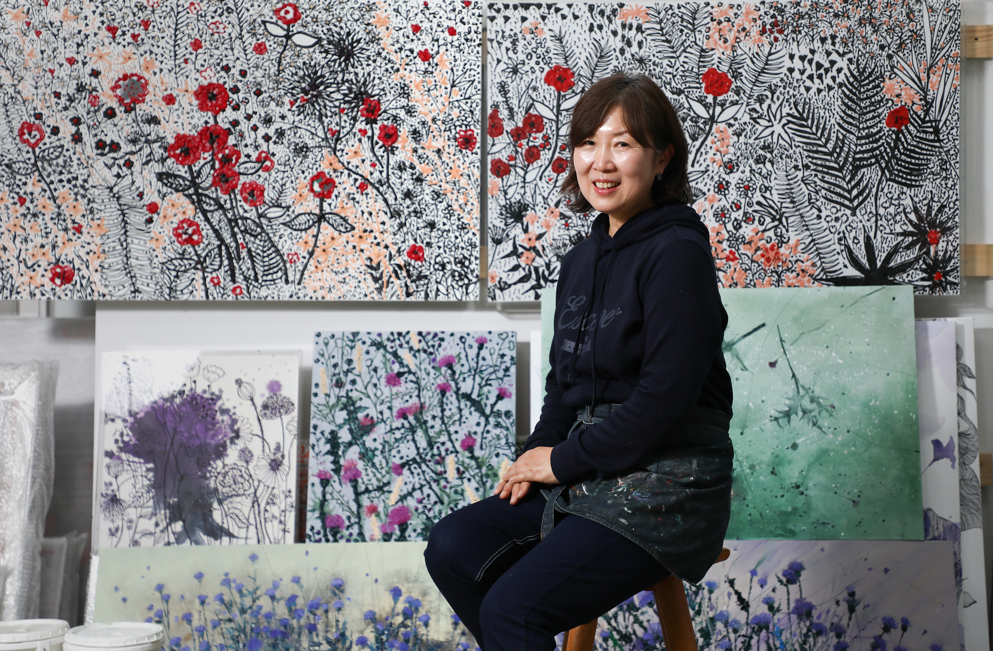 이명화;이명화작가;화가의방;한국미술응원프로젝트;아티스트;그림