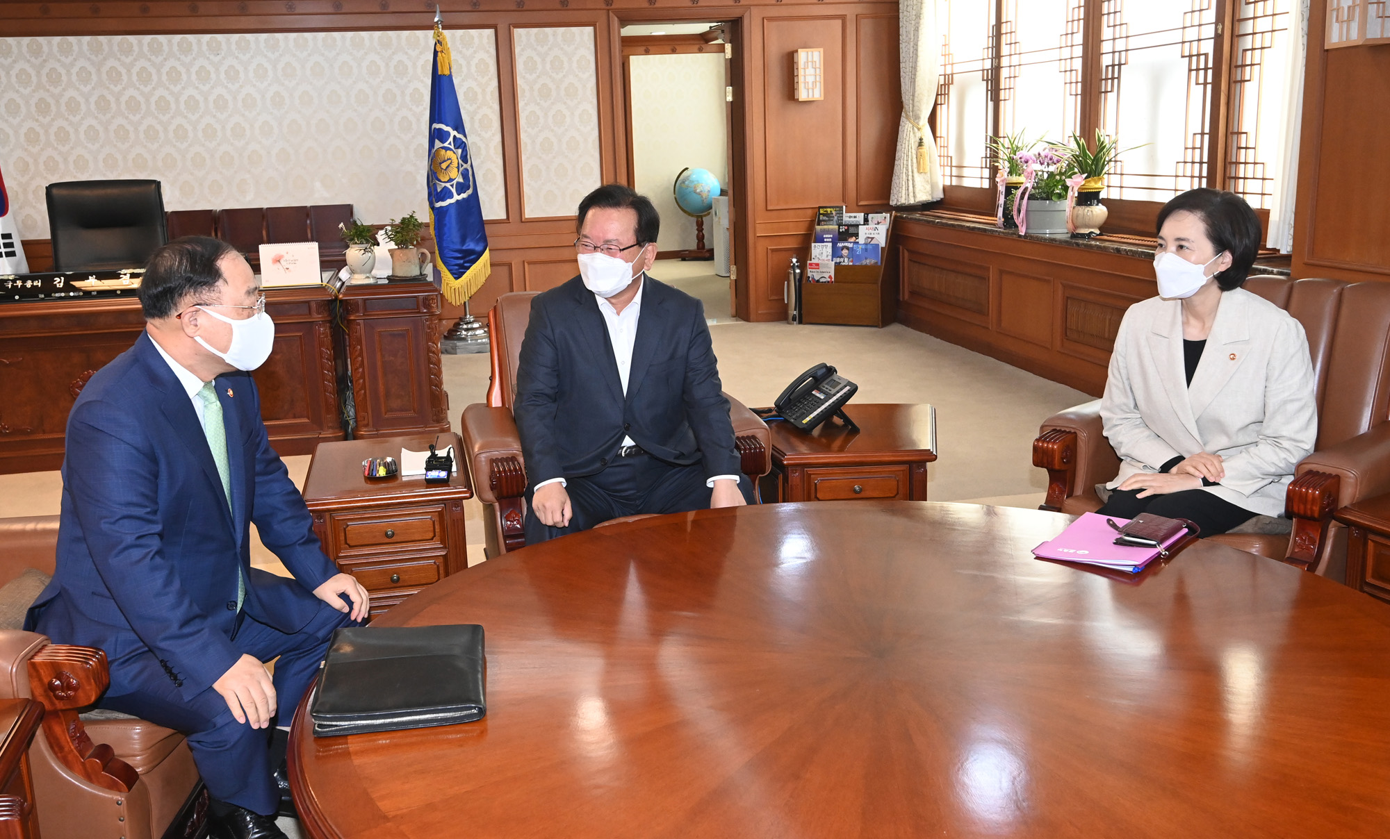 김부겸 국무총리 윤은혜 부총리 협의회