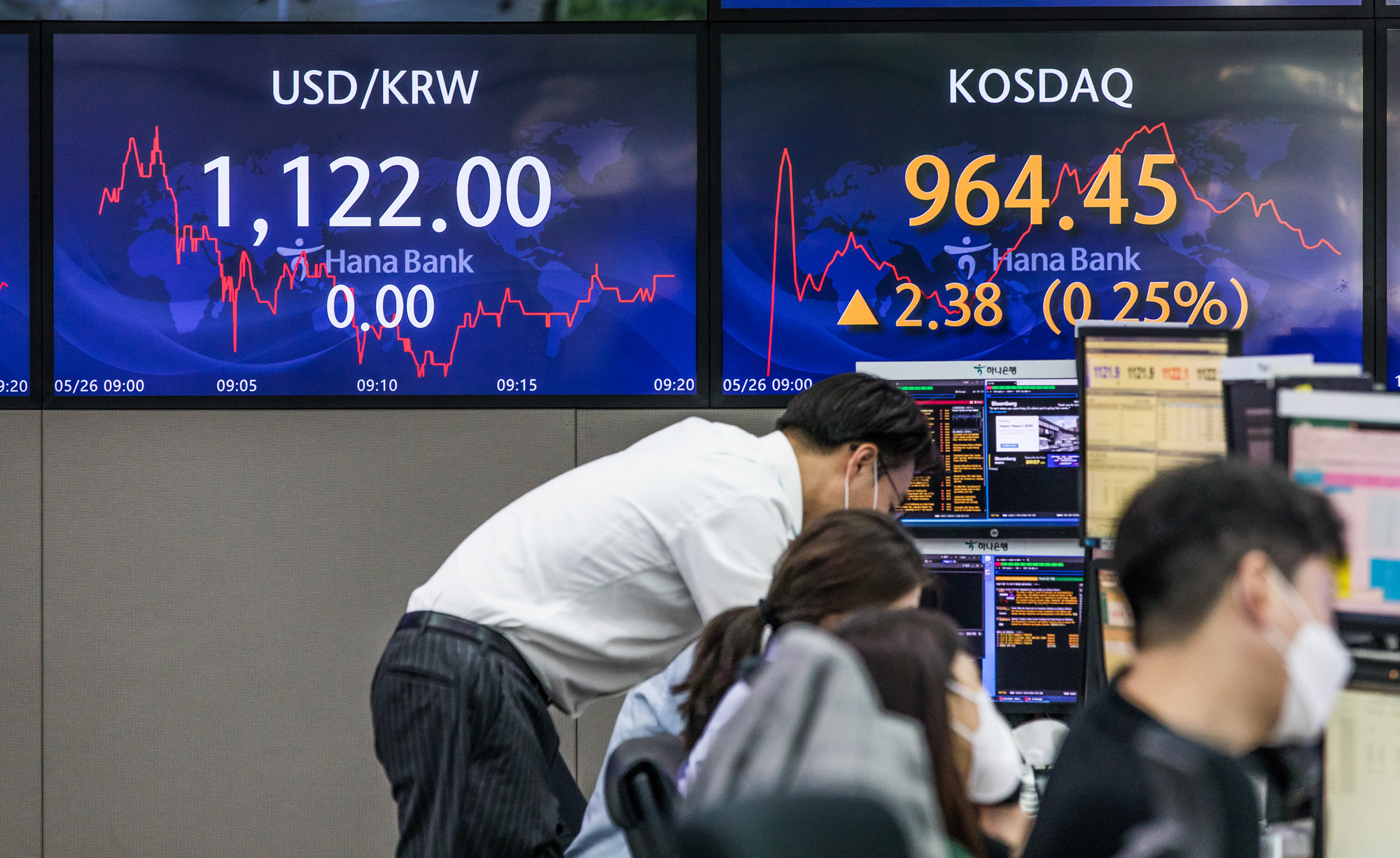 경제;금융;주가지수;주식;증권;코스피;코스피지수;하나은행딜링룸