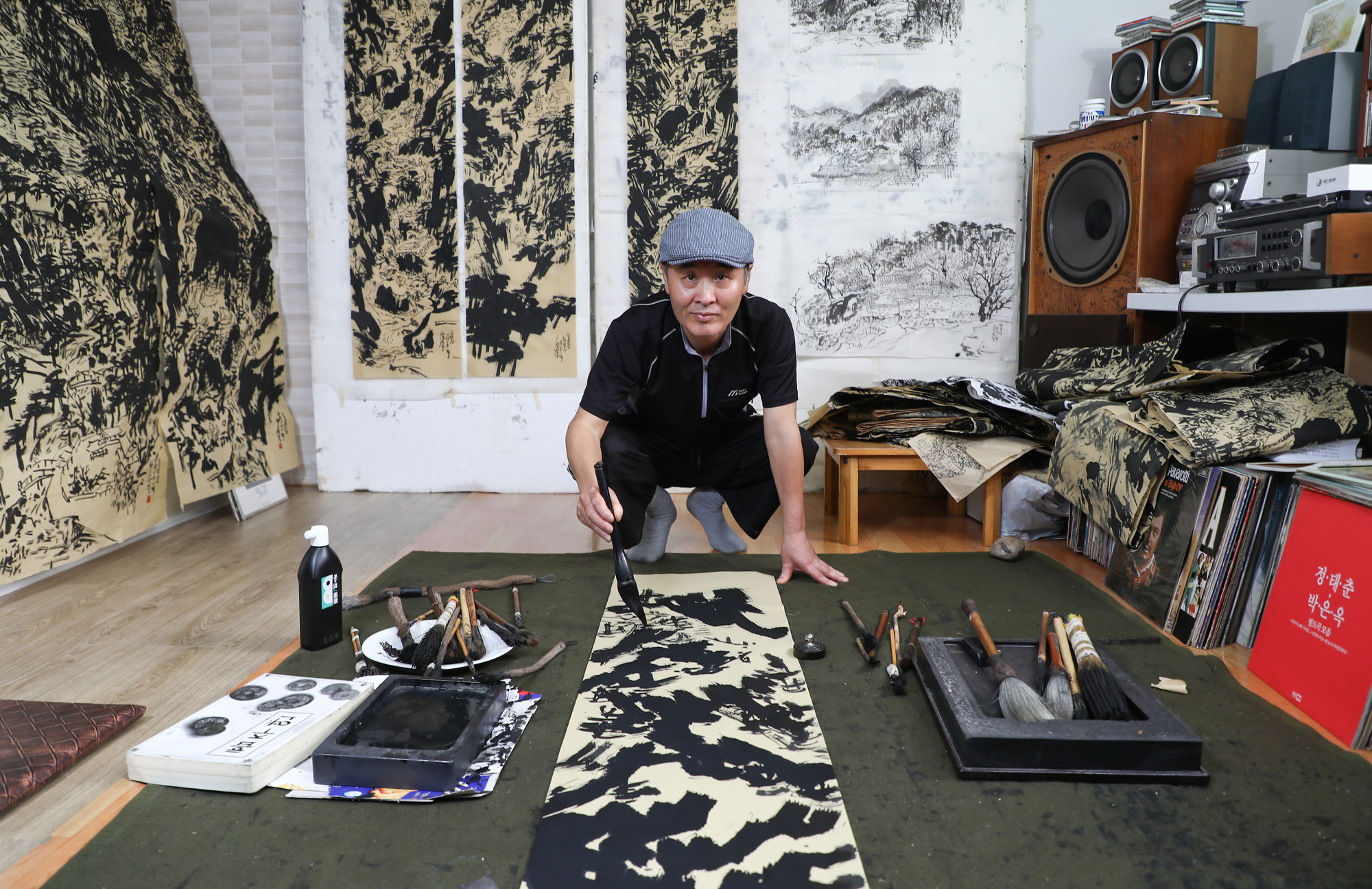 박종걸;박종걸작가;한국미술응원프로젝트;화가의방;한국화;서예;그림