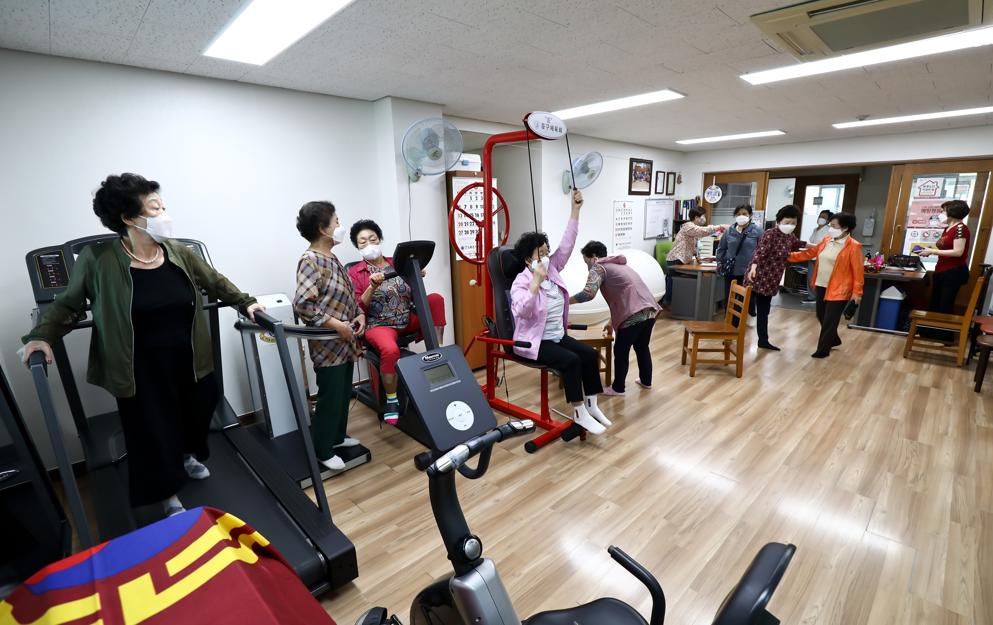 코로나19 백신 접종자 경로당