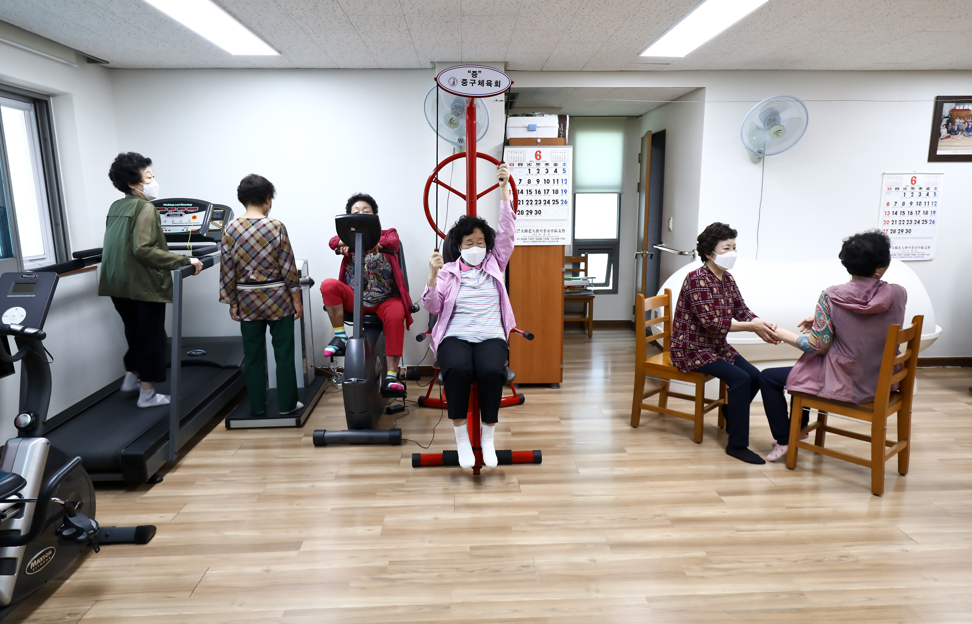 코로나19 백신 접종자 경로당