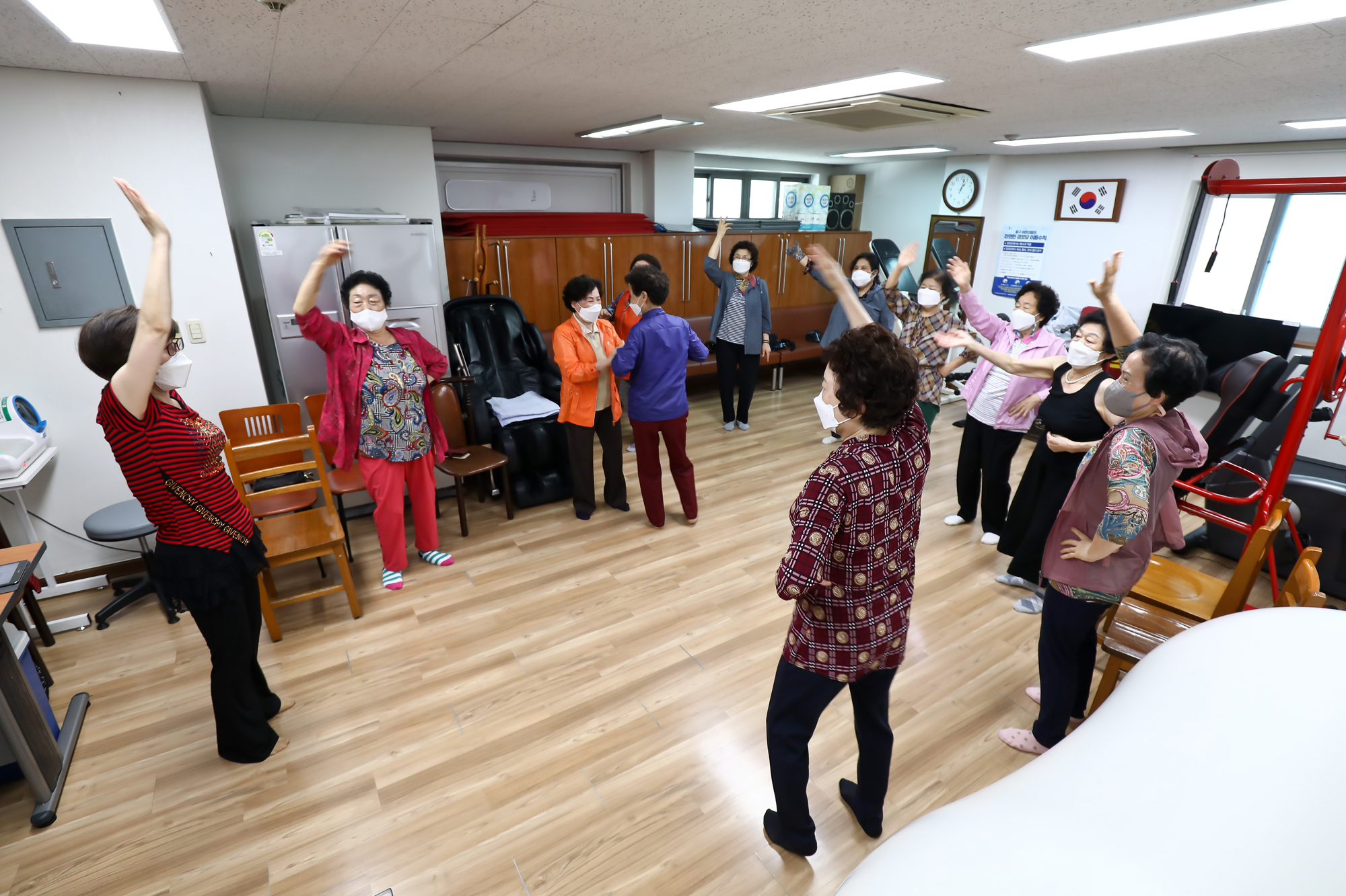 코로나19 백신 접종자 경로당